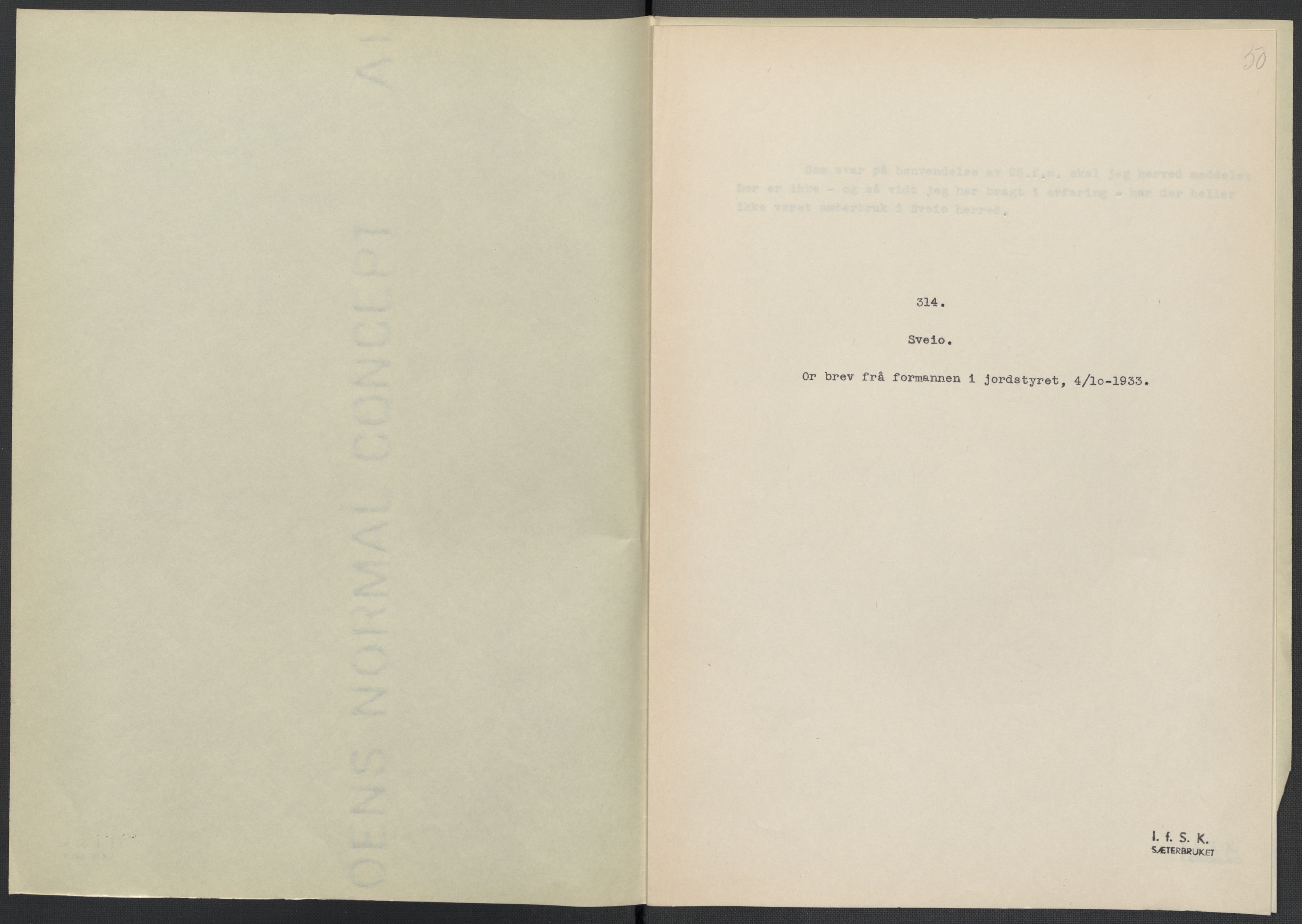 Instituttet for sammenlignende kulturforskning, AV/RA-PA-0424/F/Fc/L0009/0003: Eske B9: / Hordaland (perm XXIV), 1933-1938, p. 50