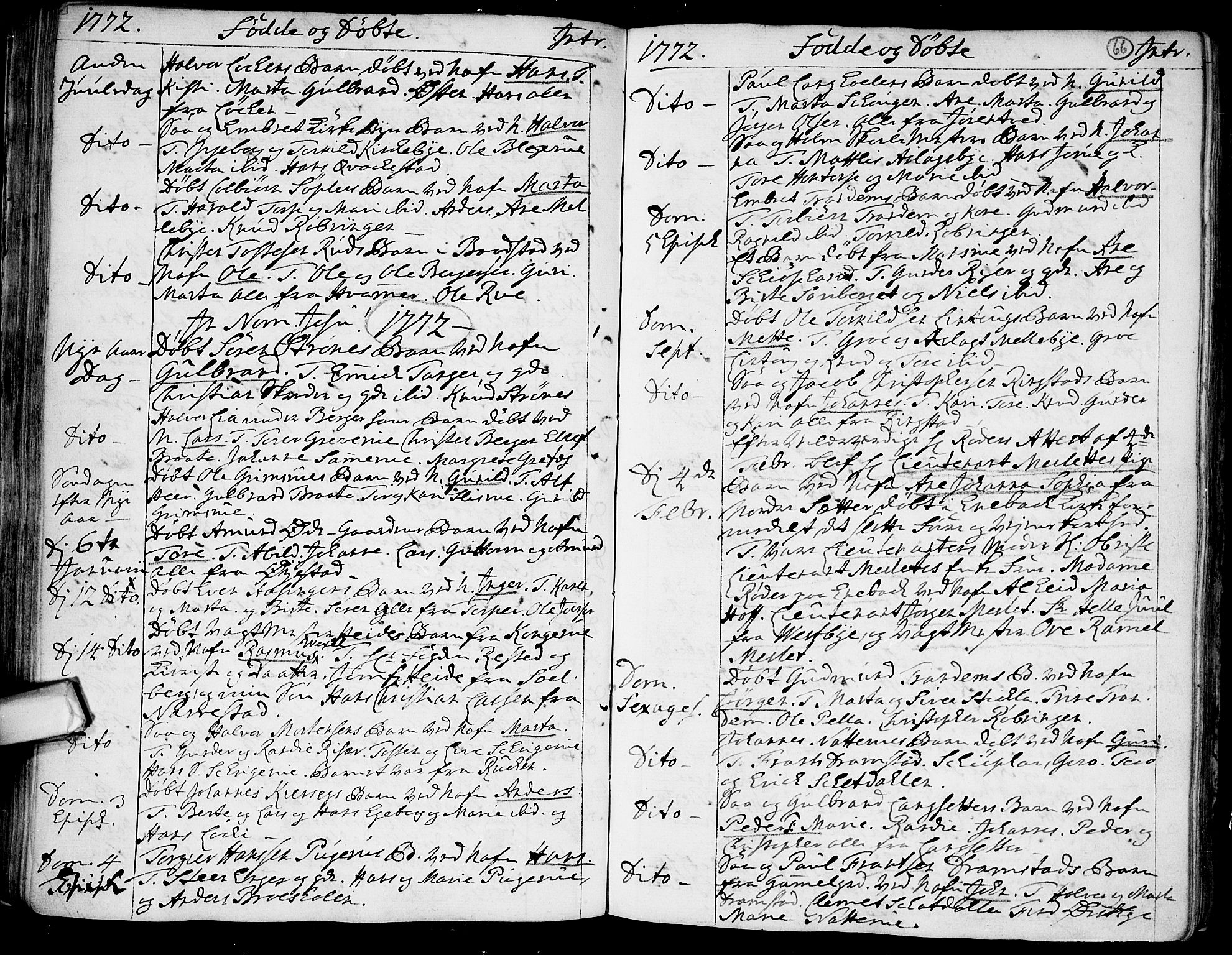 Trøgstad prestekontor Kirkebøker, SAO/A-10925/F/Fa/L0004: Parish register (official) no. I 4, 1750-1784, p. 66