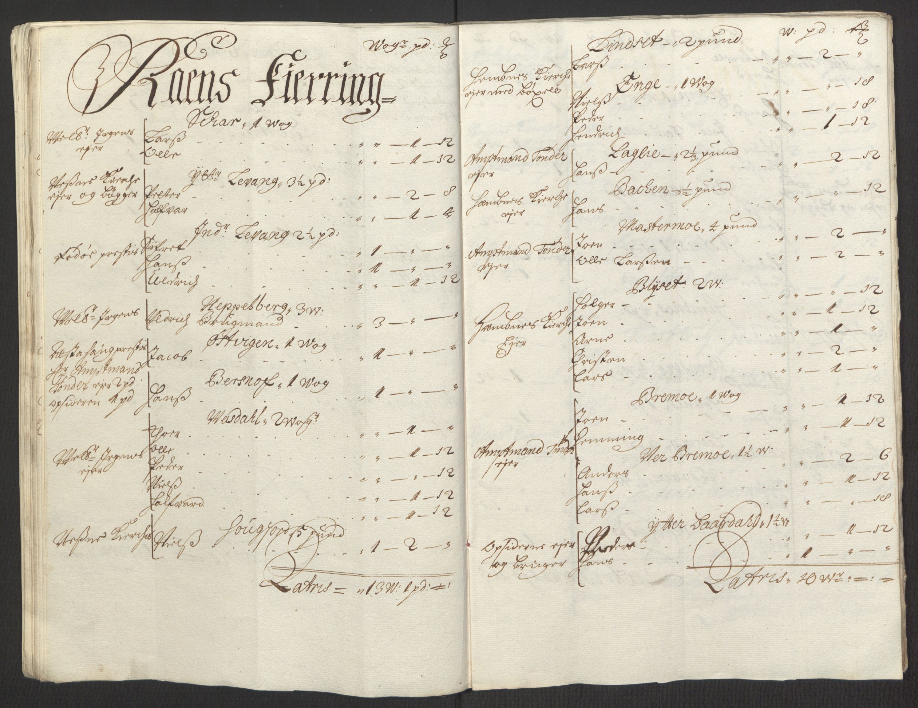 Rentekammeret inntil 1814, Reviderte regnskaper, Fogderegnskap, AV/RA-EA-4092/R65/L4505: Fogderegnskap Helgeland, 1693-1696, p. 26