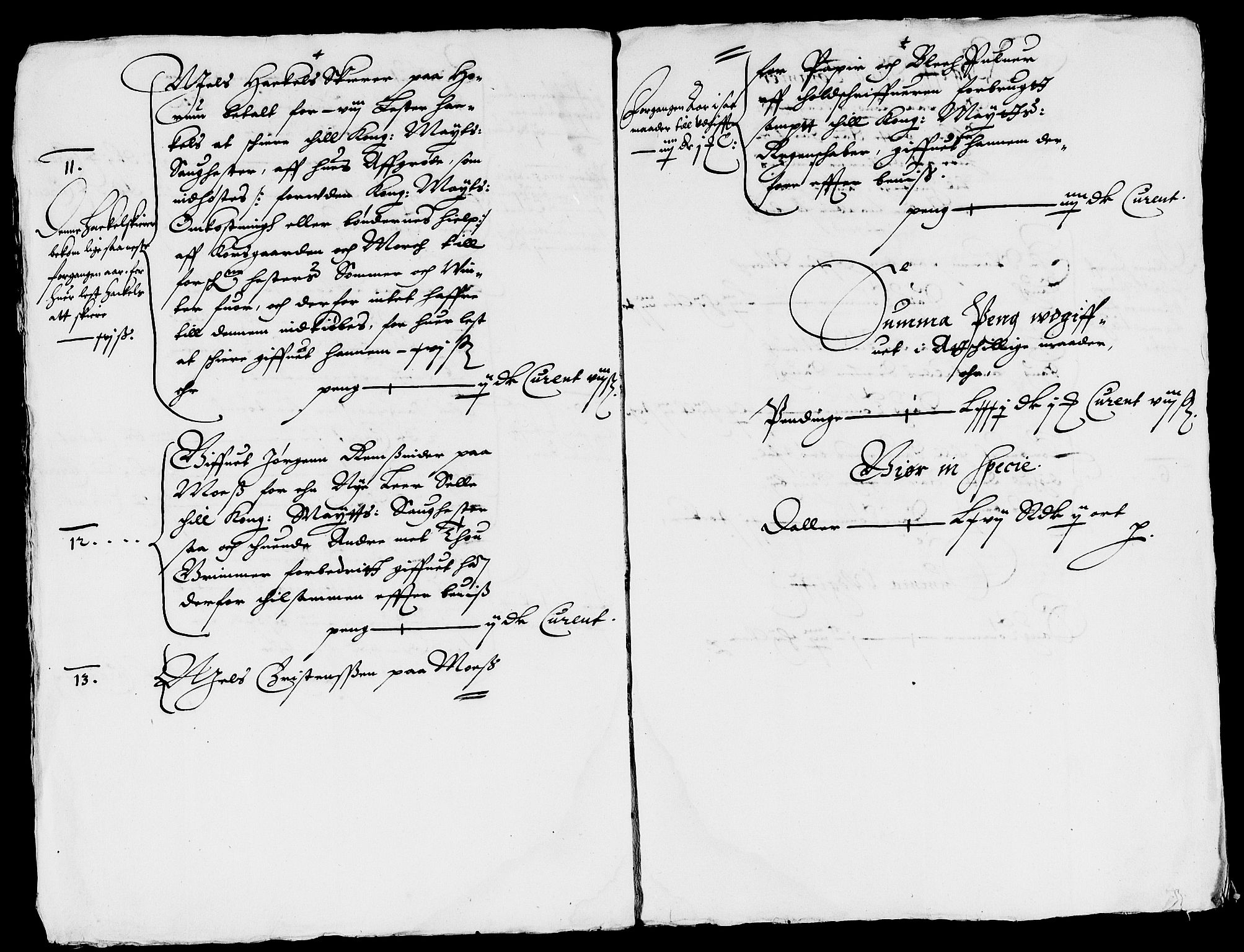 Rentekammeret inntil 1814, Reviderte regnskaper, Lensregnskaper, AV/RA-EA-5023/R/Rb/Rbi/L0001: Mørk sager på Hurum og toll av Follo og Bragernes, 1624-1630