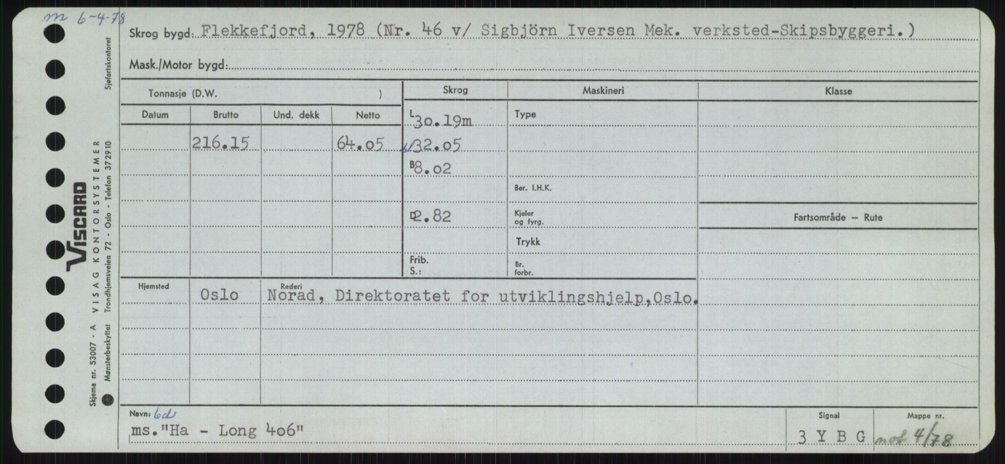 Sjøfartsdirektoratet med forløpere, Skipsmålingen, AV/RA-S-1627/H/Ha/L0002/0002: Fartøy, Eik-Hill / Fartøy, G-Hill, p. 381