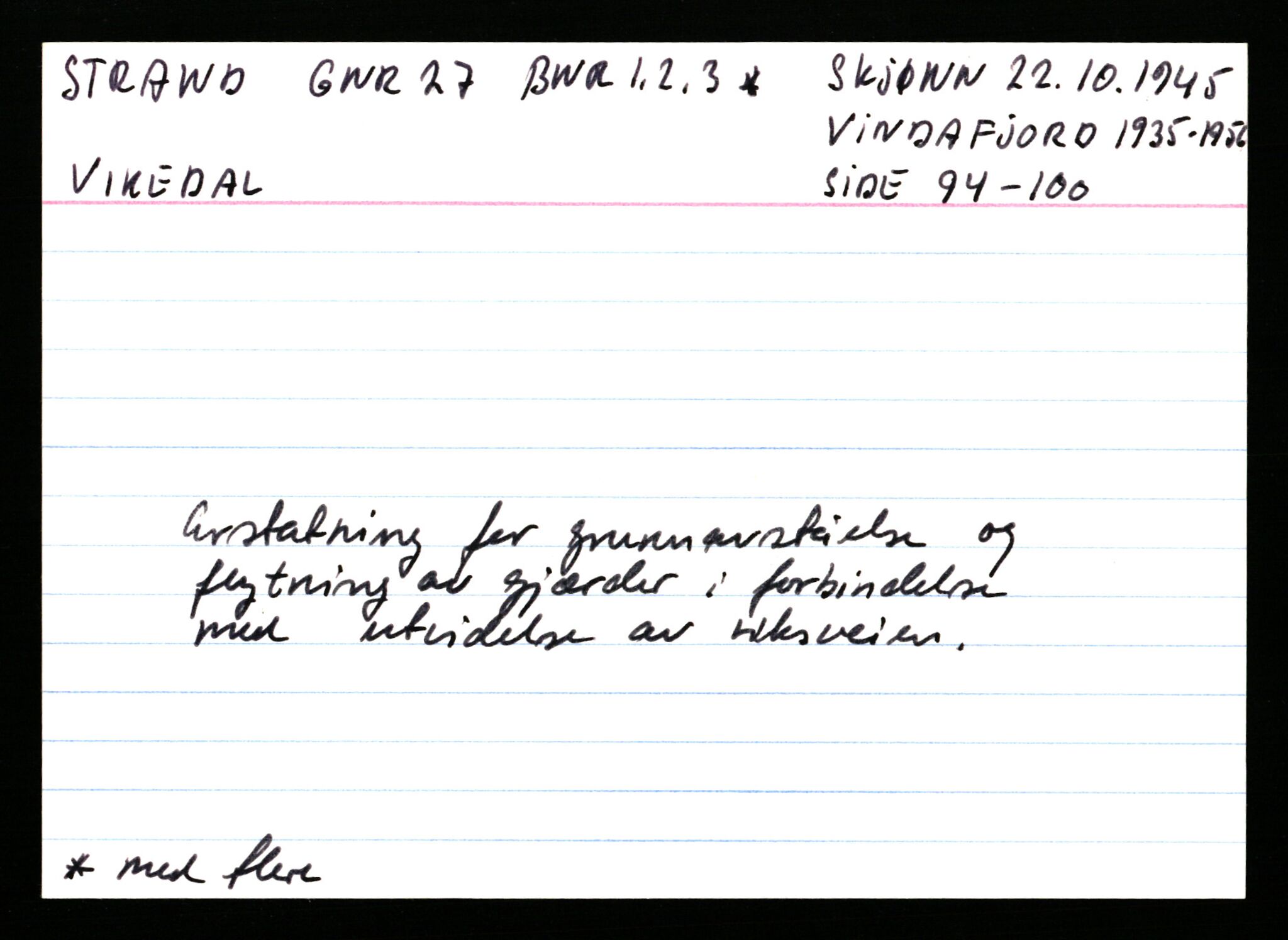 Statsarkivet i Stavanger, AV/SAST-A-101971/03/Y/Ym/L0056: Åstedskort sortert etter gårdsnavn: Stokkeland - Sund, 1600-1950, p. 358