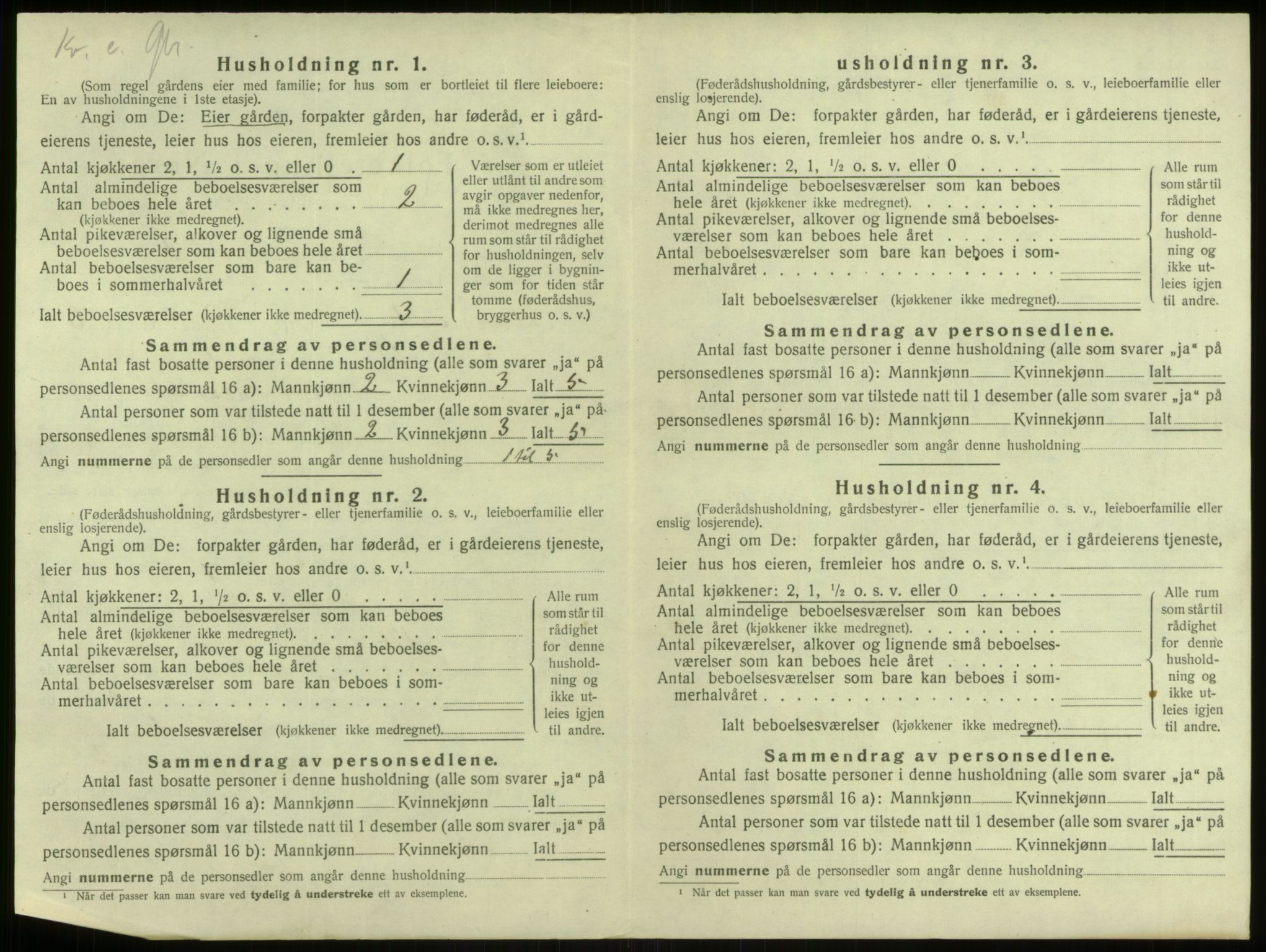 SAB, 1920 census for Alversund, 1920, p. 518