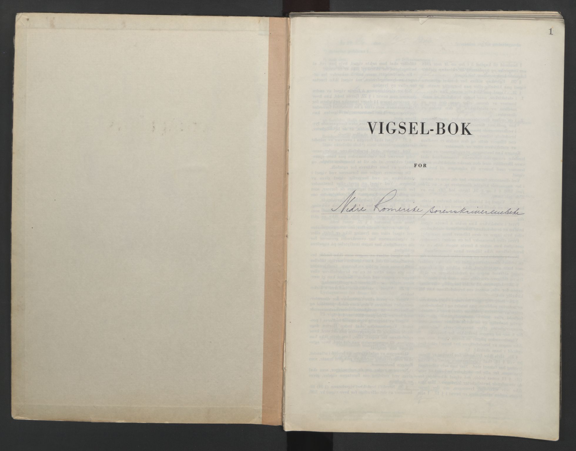Nedre Romerike sorenskriveri, SAO/A-10469/L/Lb/L0007: Vigselsbok - borgerlige vielser, 1946-1950, p. 1