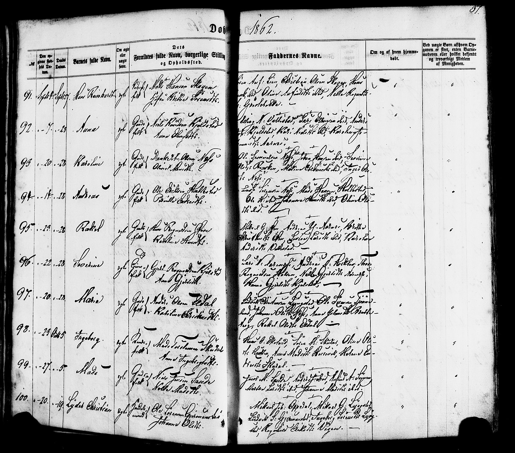 Gaular sokneprestembete, SAB/A-80001/H/Haa: Parish register (official) no. A 5, 1860-1881, p. 37