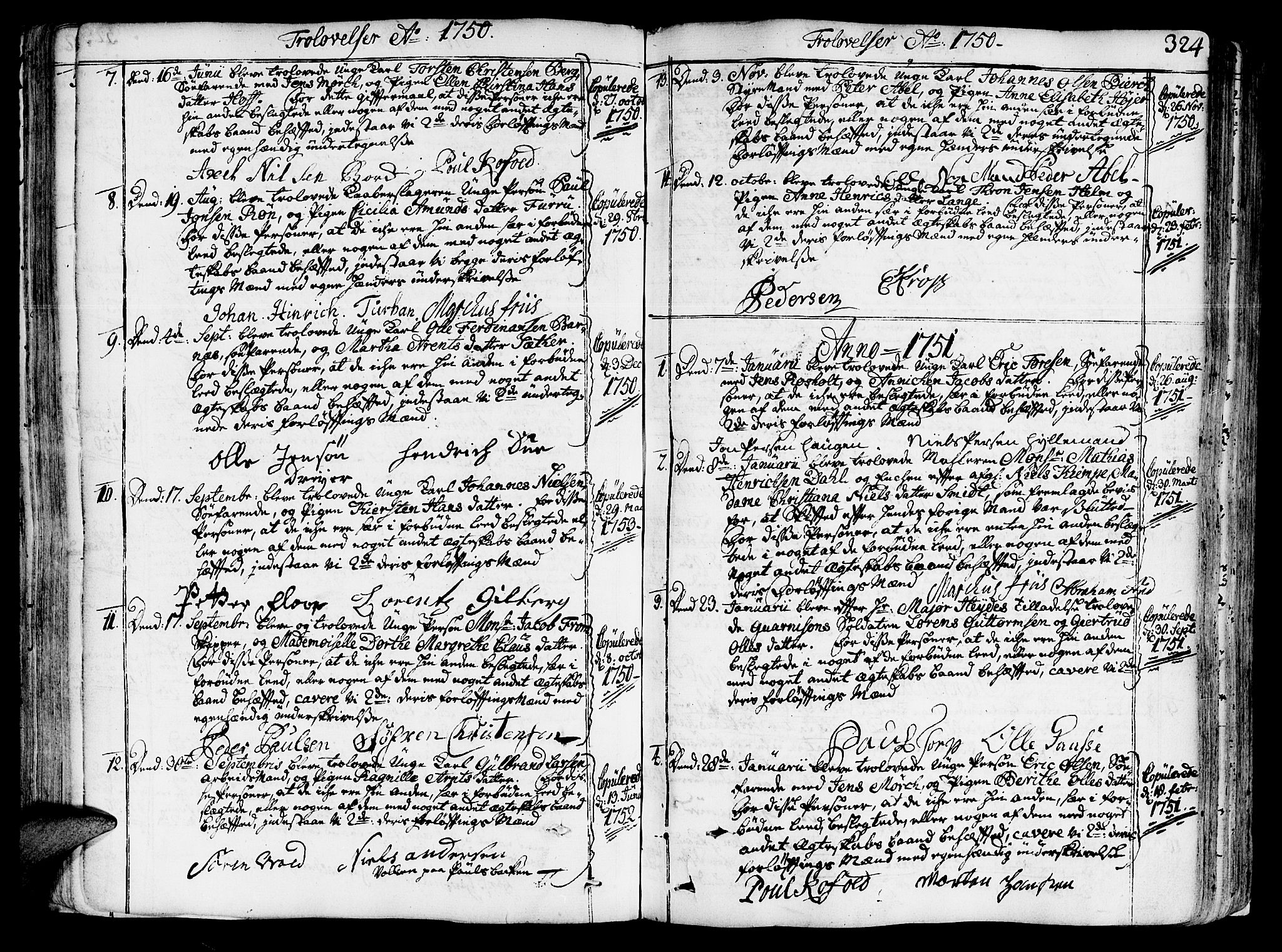 Ministerialprotokoller, klokkerbøker og fødselsregistre - Sør-Trøndelag, SAT/A-1456/602/L0103: Parish register (official) no. 602A01, 1732-1774, p. 324