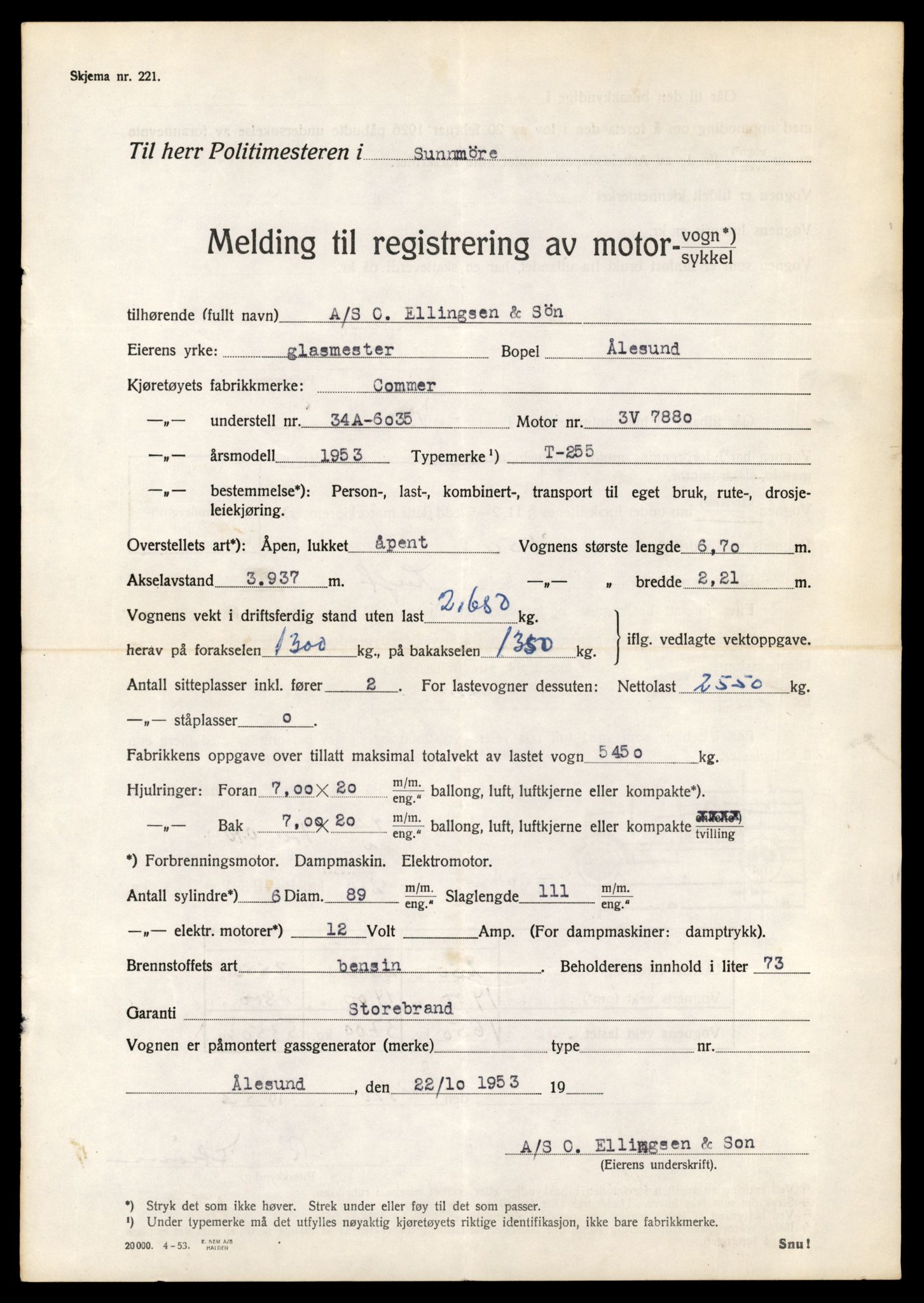 Møre og Romsdal vegkontor - Ålesund trafikkstasjon, AV/SAT-A-4099/F/Fe/L0034: Registreringskort for kjøretøy T 12500 - T 12652, 1927-1998, p. 2324