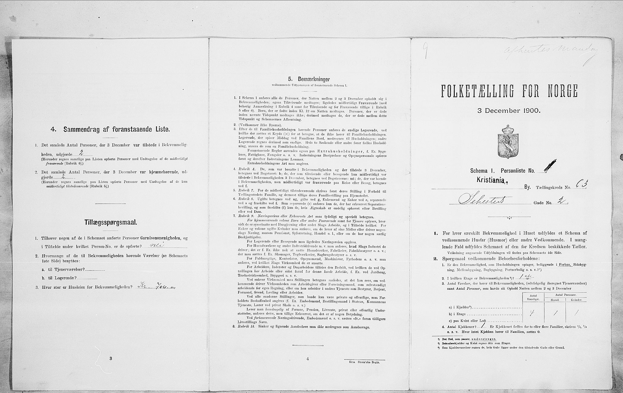 SAO, 1900 census for Kristiania, 1900, p. 83363