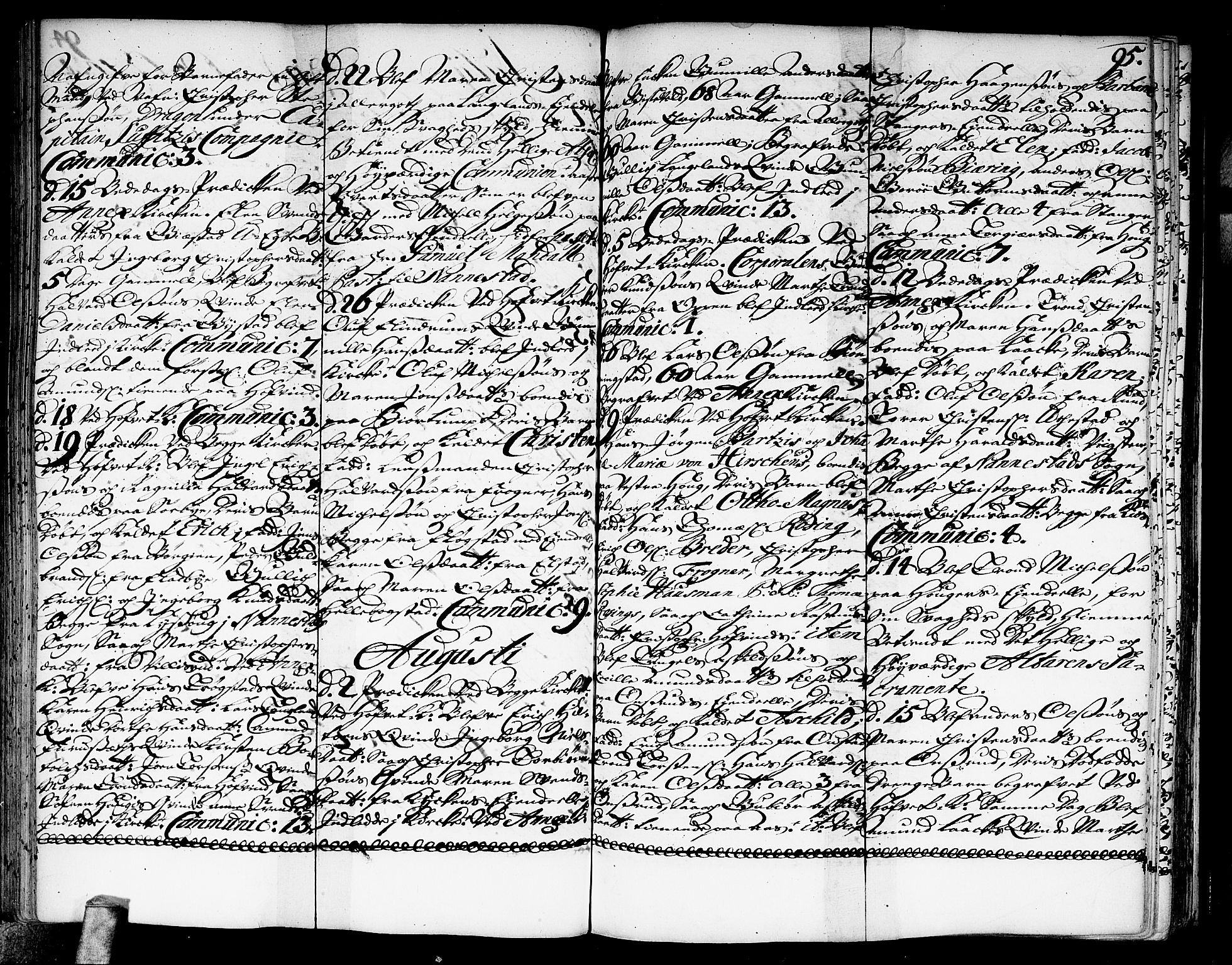 Ullensaker prestekontor Kirkebøker, AV/SAO-A-10236a/F/Fa/L0003: Parish register (official) no. I 3, 1711-1720, p. 95