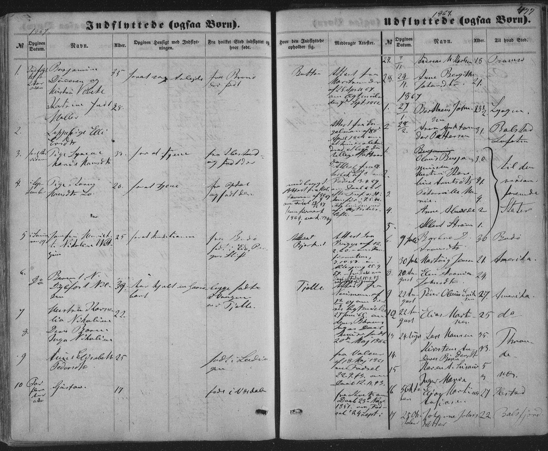Ministerialprotokoller, klokkerbøker og fødselsregistre - Nordland, SAT/A-1459/863/L0896: Parish register (official) no. 863A08, 1861-1871, p. 477
