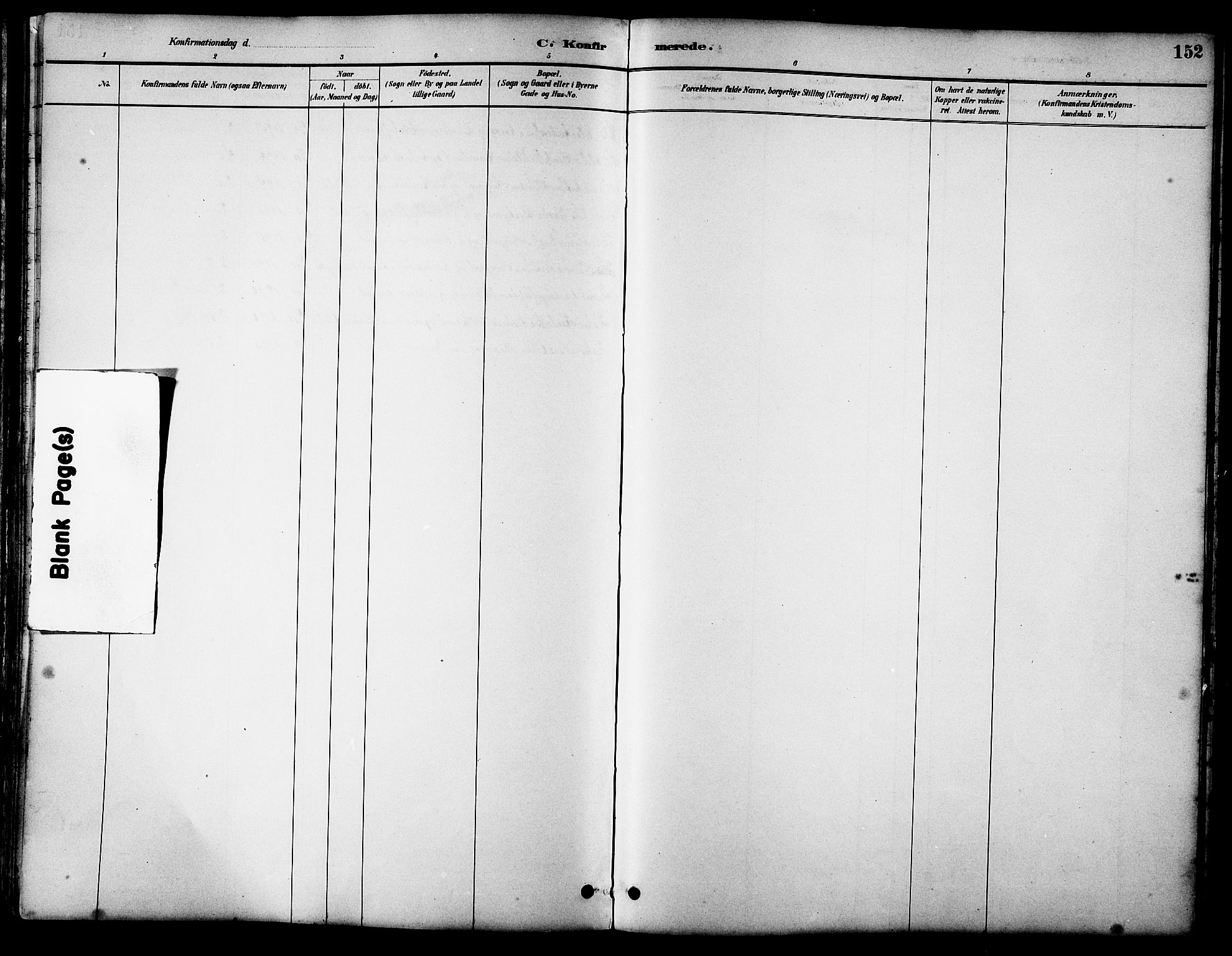 Ministerialprotokoller, klokkerbøker og fødselsregistre - Sør-Trøndelag, SAT/A-1456/658/L0726: Parish register (copy) no. 658C02, 1883-1908, p. 152