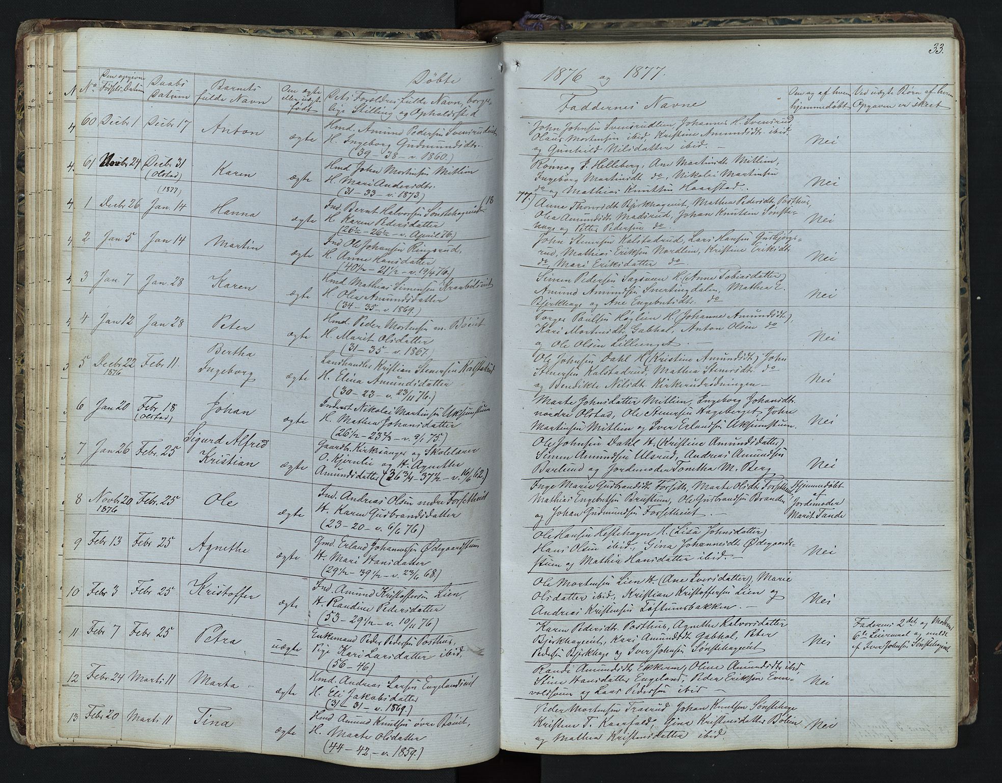 Vestre Gausdal prestekontor, AV/SAH-PREST-094/H/Ha/Hab/L0001: Parish register (copy) no. 1, 1867-1895, p. 33