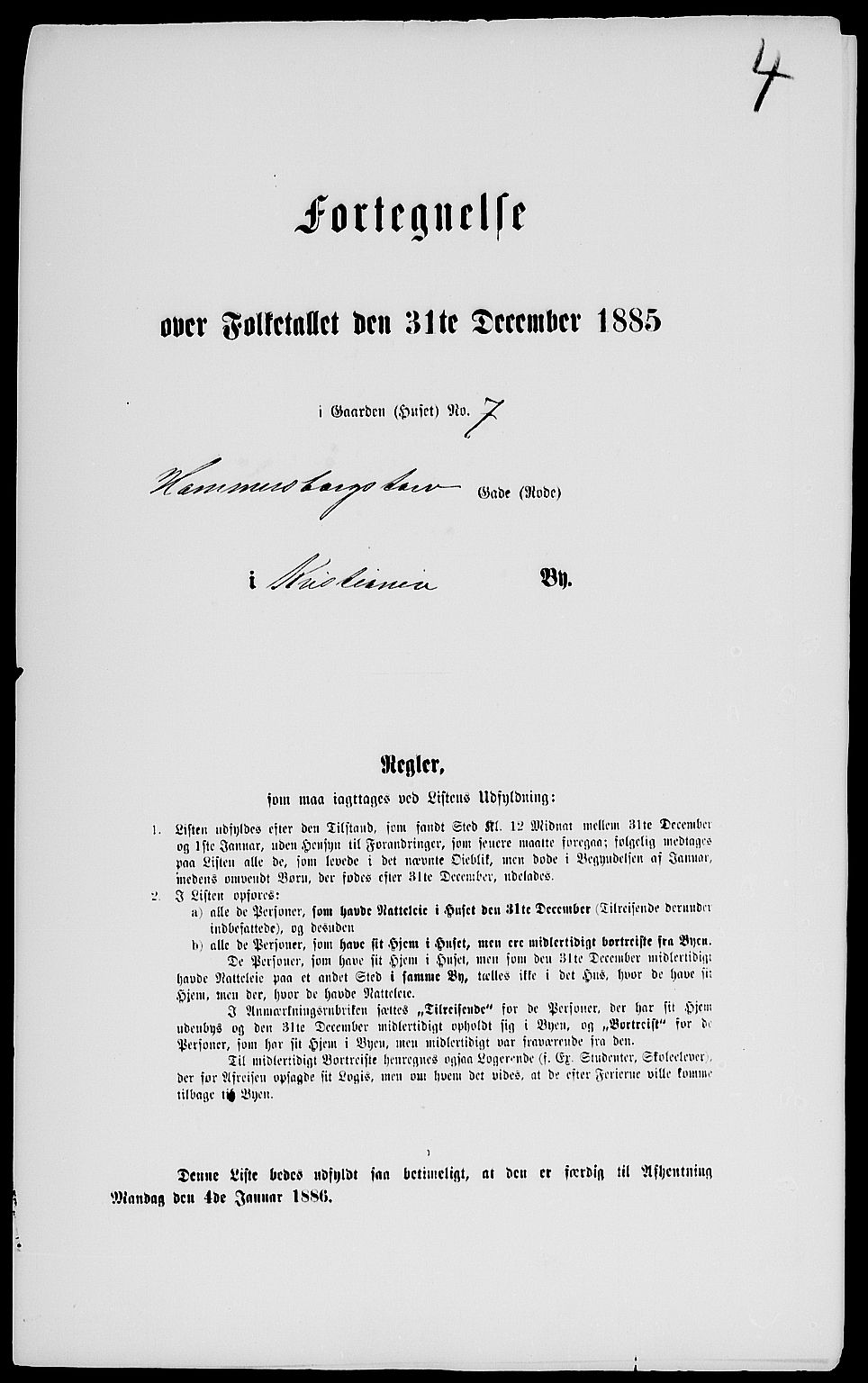 RA, 1885 census for 0301 Kristiania, 1885, p. 1513