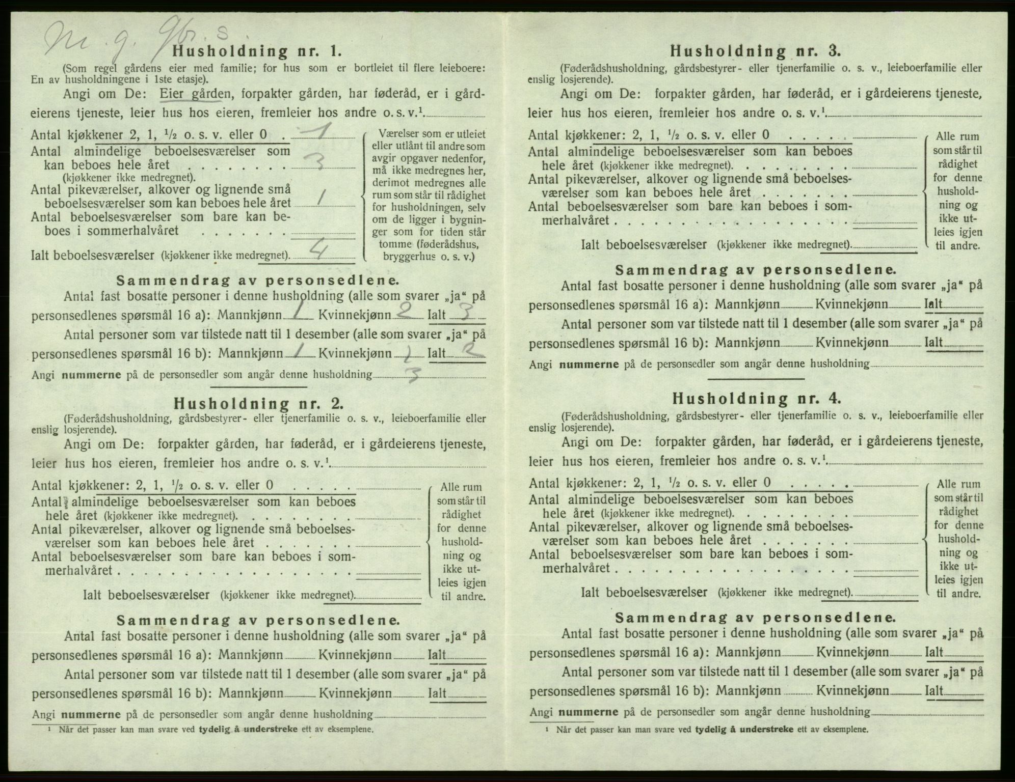 SAB, 1920 census for Sveio, 1920, p. 144