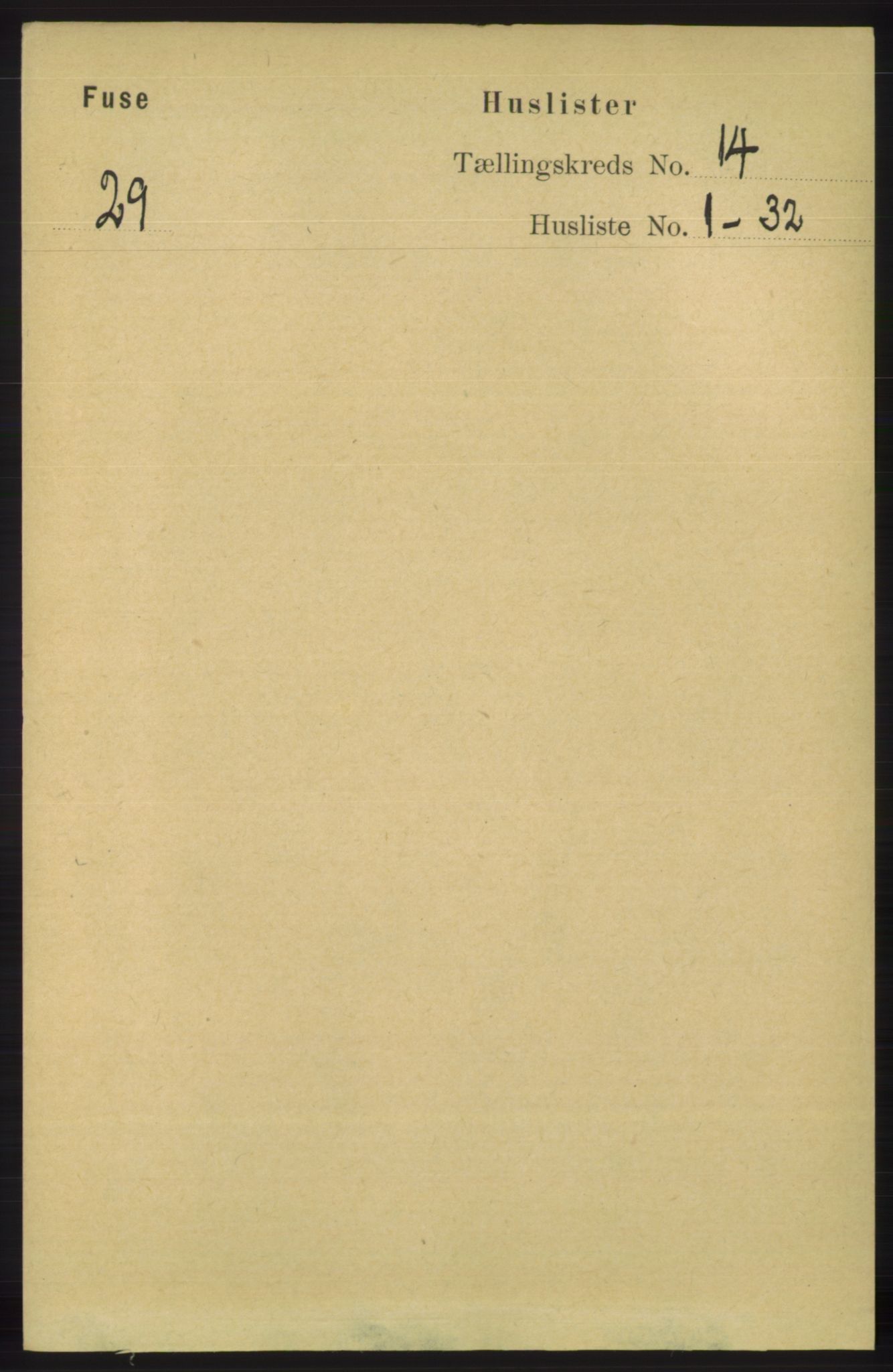RA, 1891 census for 1241 Fusa, 1891, p. 3141