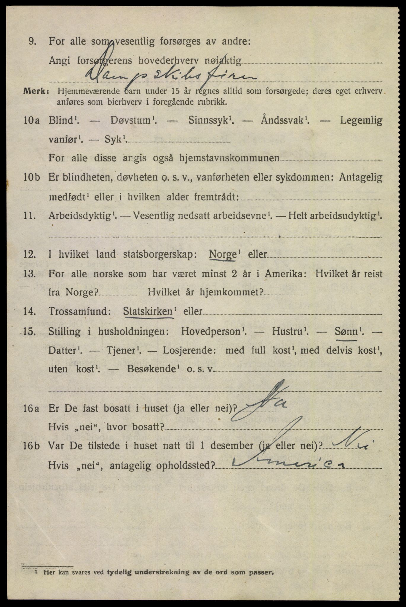 SAKO, 1920 census for Kragerø, 1920, p. 11054