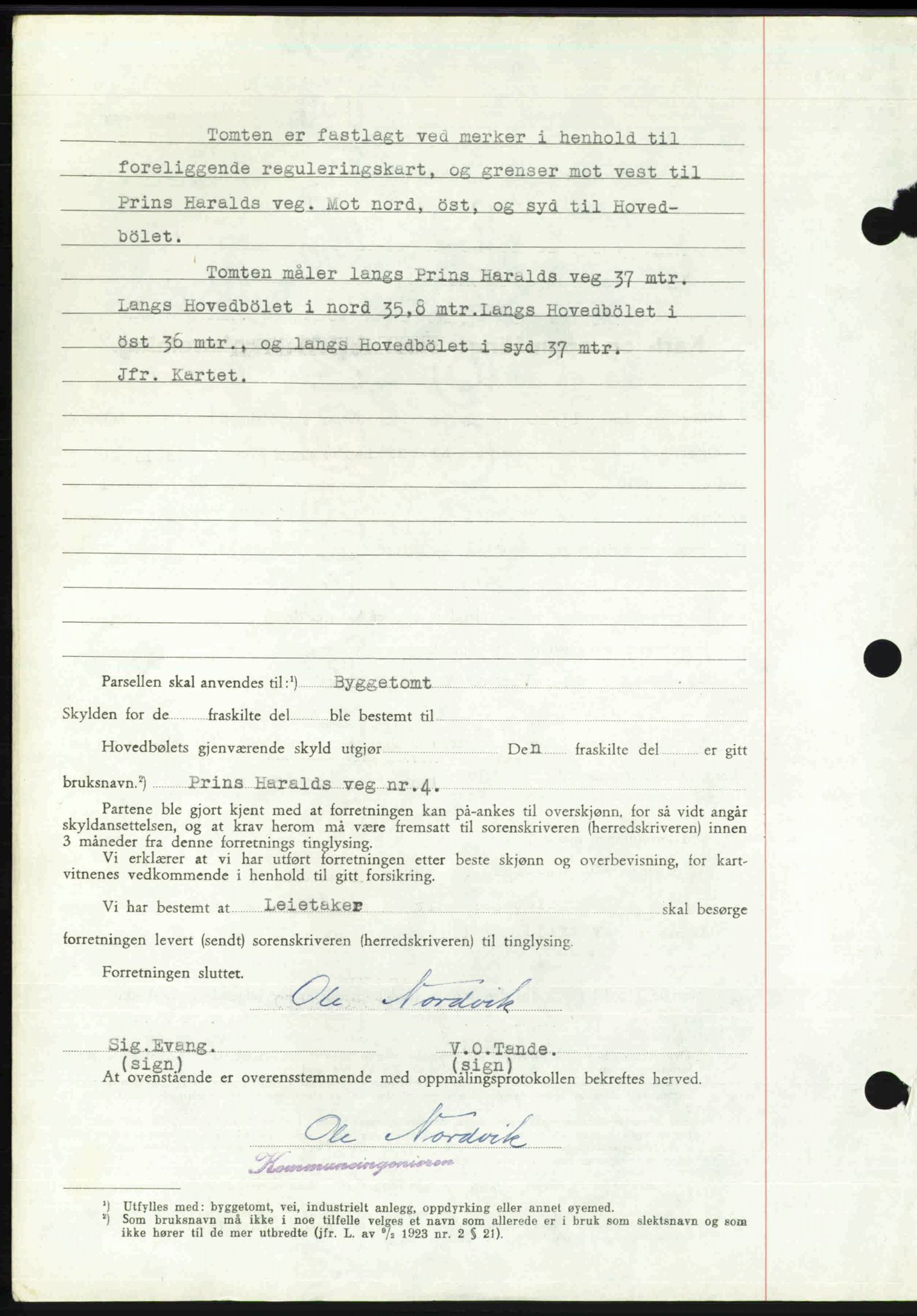 Toten tingrett, SAH/TING-006/H/Hb/Hbc/L0020: Mortgage book no. Hbc-20, 1948-1948, Diary no: : 3483/1948
