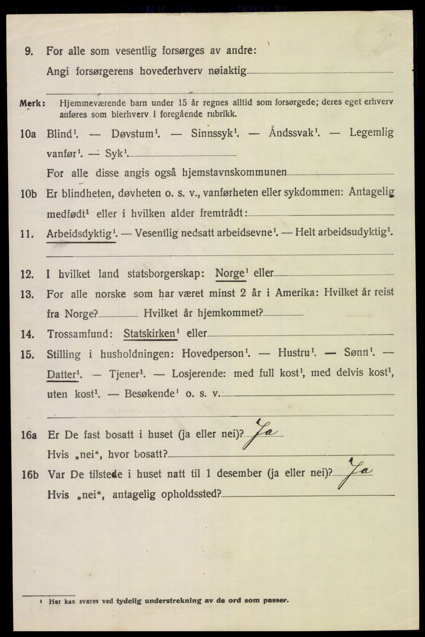 SAH, 1920 census for Trysil, 1920, p. 7708