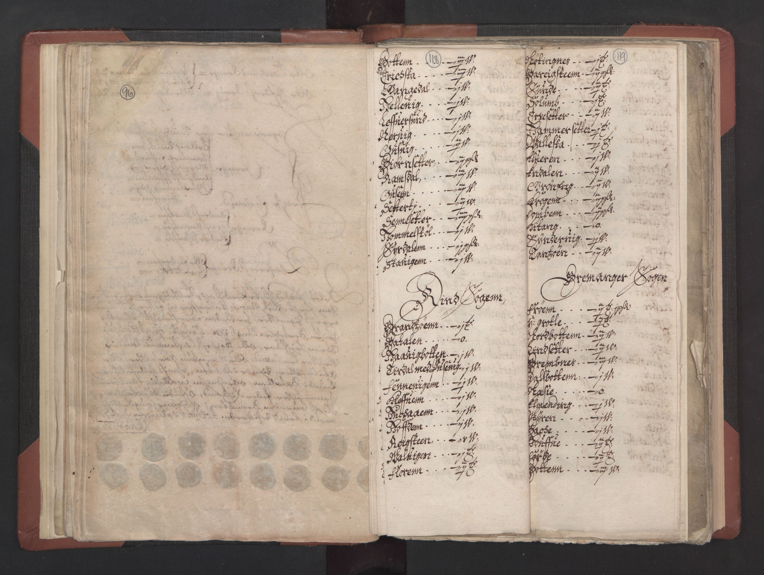 RA, Bailiff's Census 1664-1666, no. 15: Nordfjord fogderi and Sunnfjord fogderi, 1664, p. 118-119