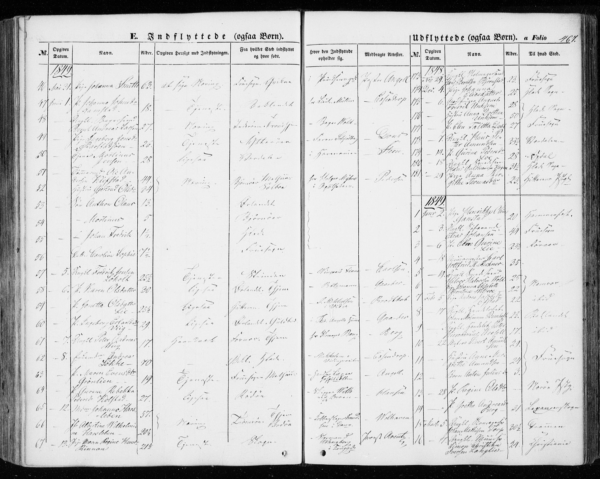 Ministerialprotokoller, klokkerbøker og fødselsregistre - Sør-Trøndelag, AV/SAT-A-1456/601/L0051: Parish register (official) no. 601A19, 1848-1857, p. 467