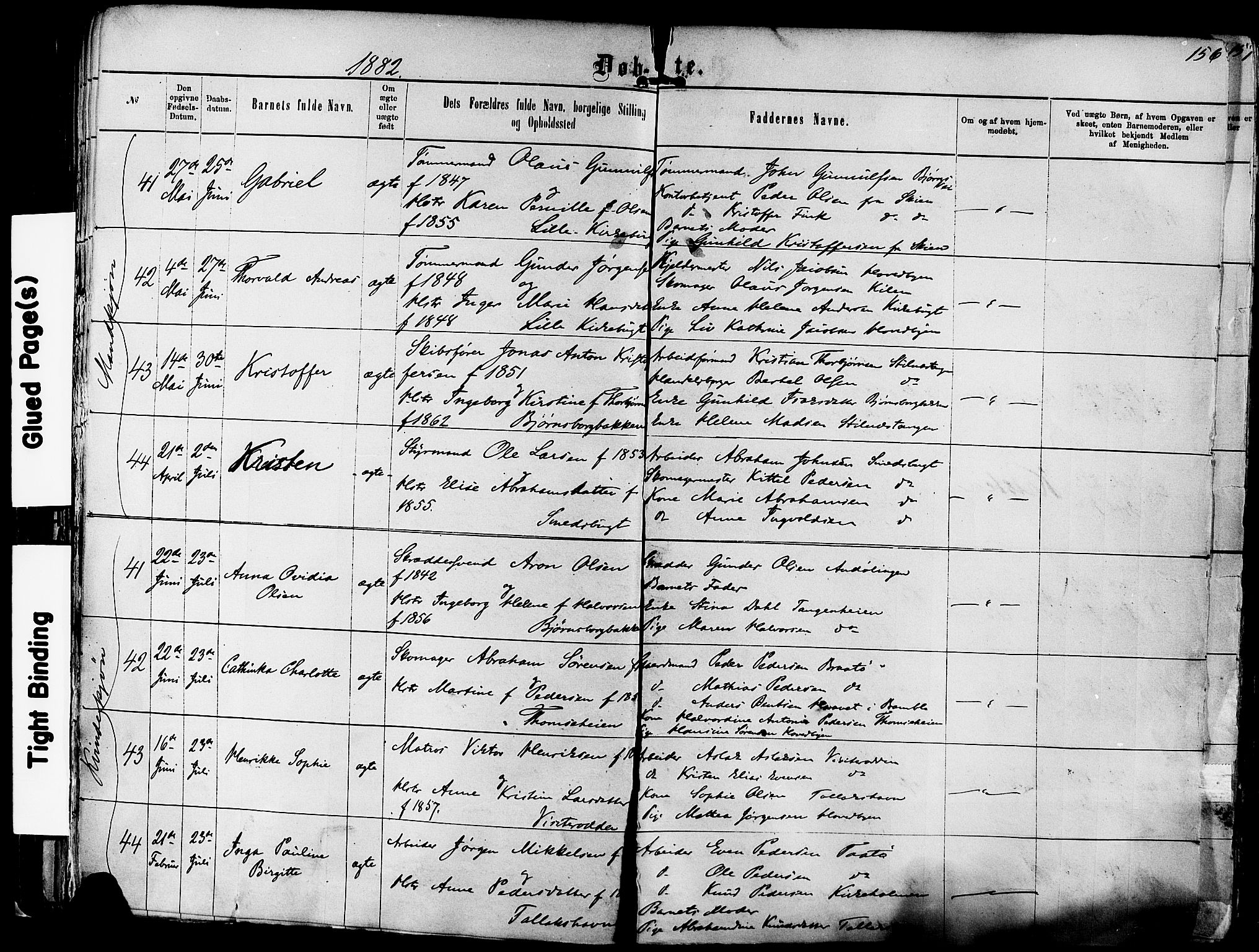 Kragerø kirkebøker, SAKO/A-278/F/Fa/L0011: Parish register (official) no. 11, 1875-1886, p. 156