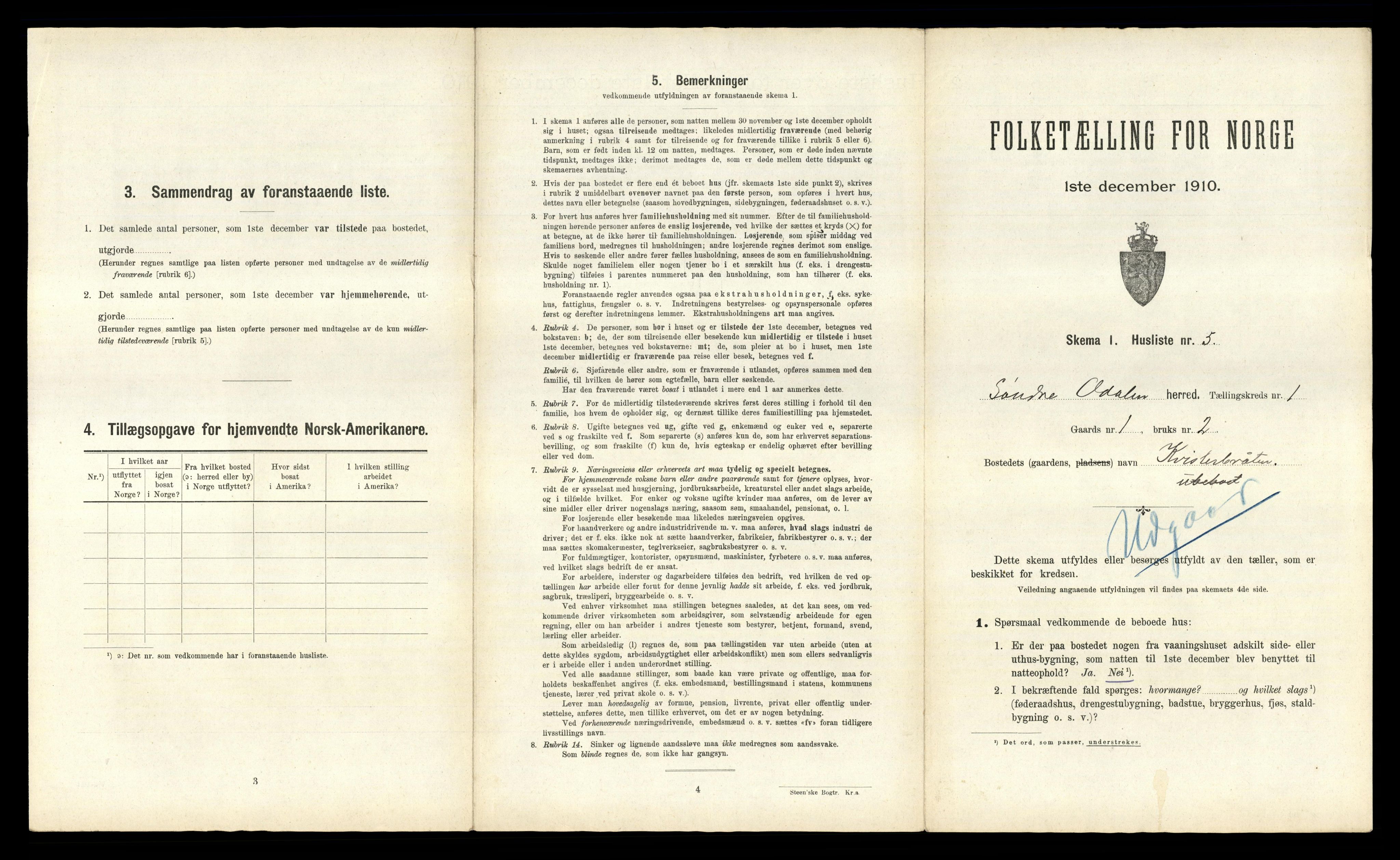 RA, 1910 census for Sør-Odal, 1910, p. 78