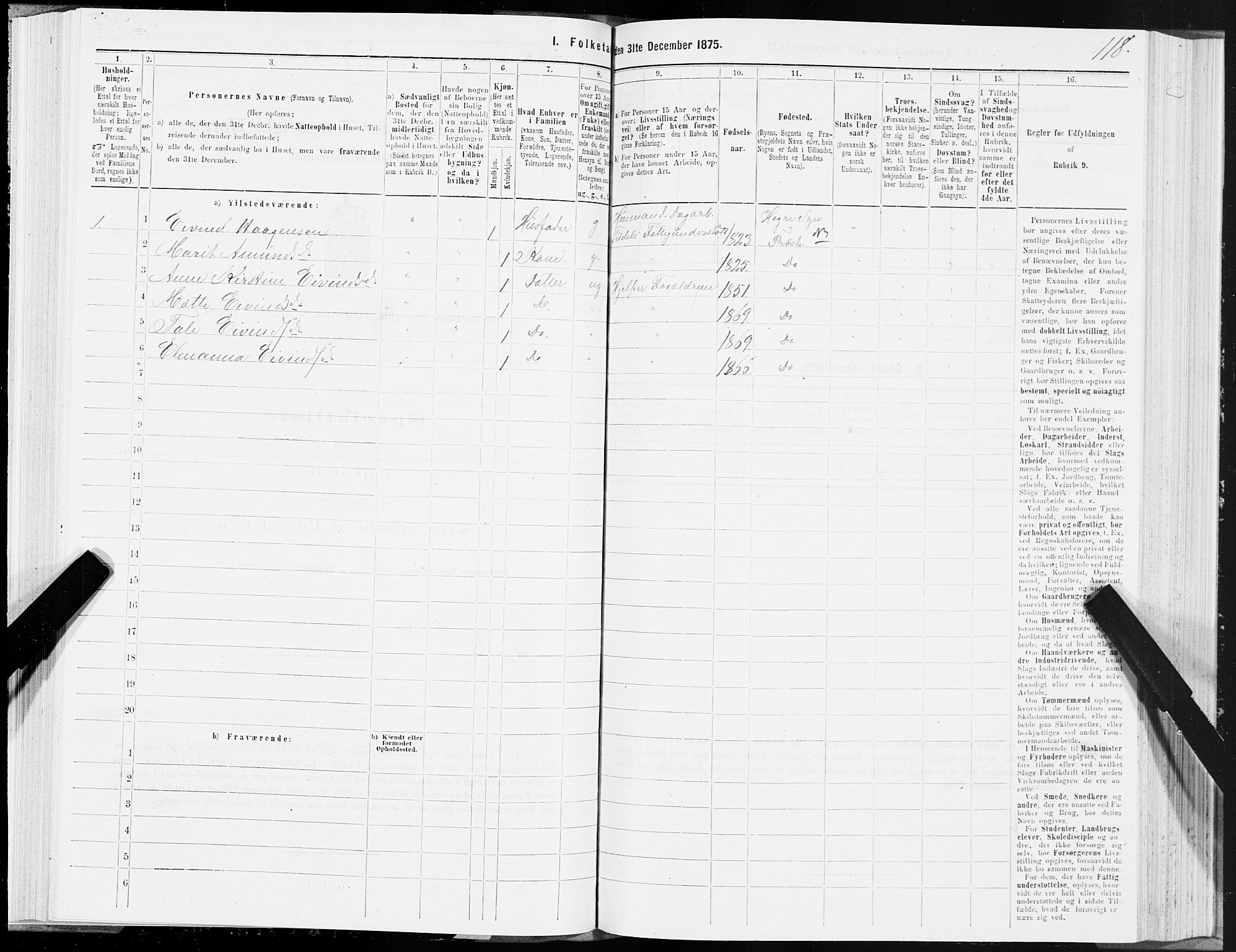 SAT, 1875 census for 1711P Øvre Stjørdal, 1875, p. 3118