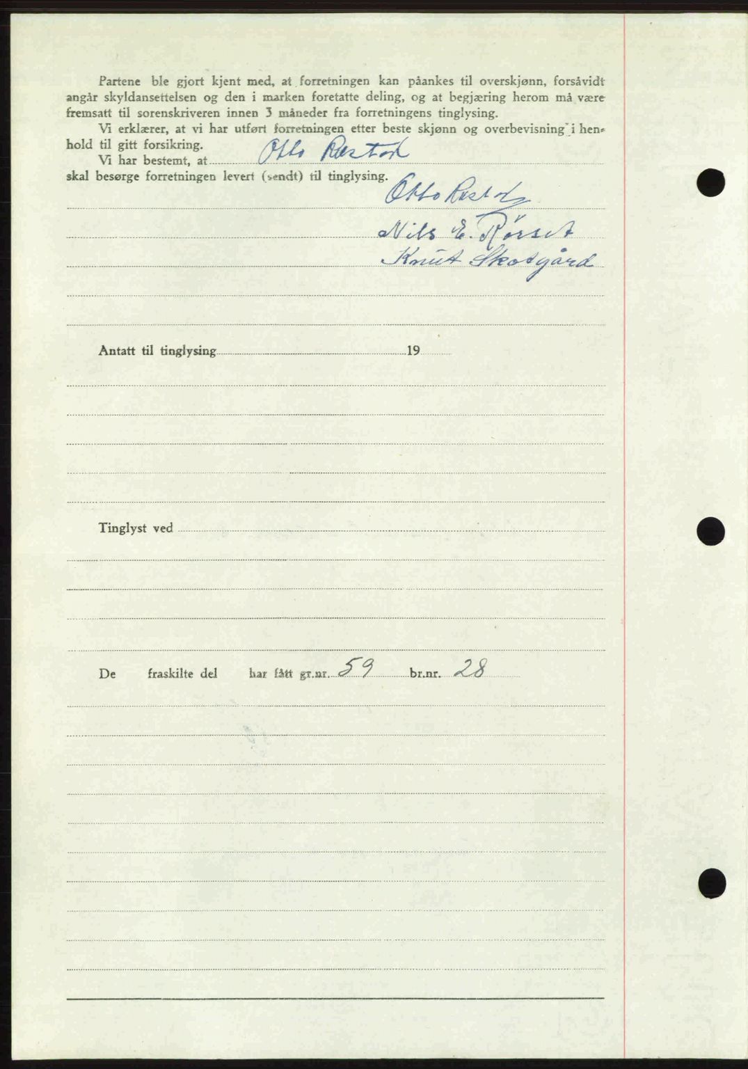 Romsdal sorenskriveri, AV/SAT-A-4149/1/2/2C: Mortgage book no. A22, 1947-1947, Diary no: : 475/1947