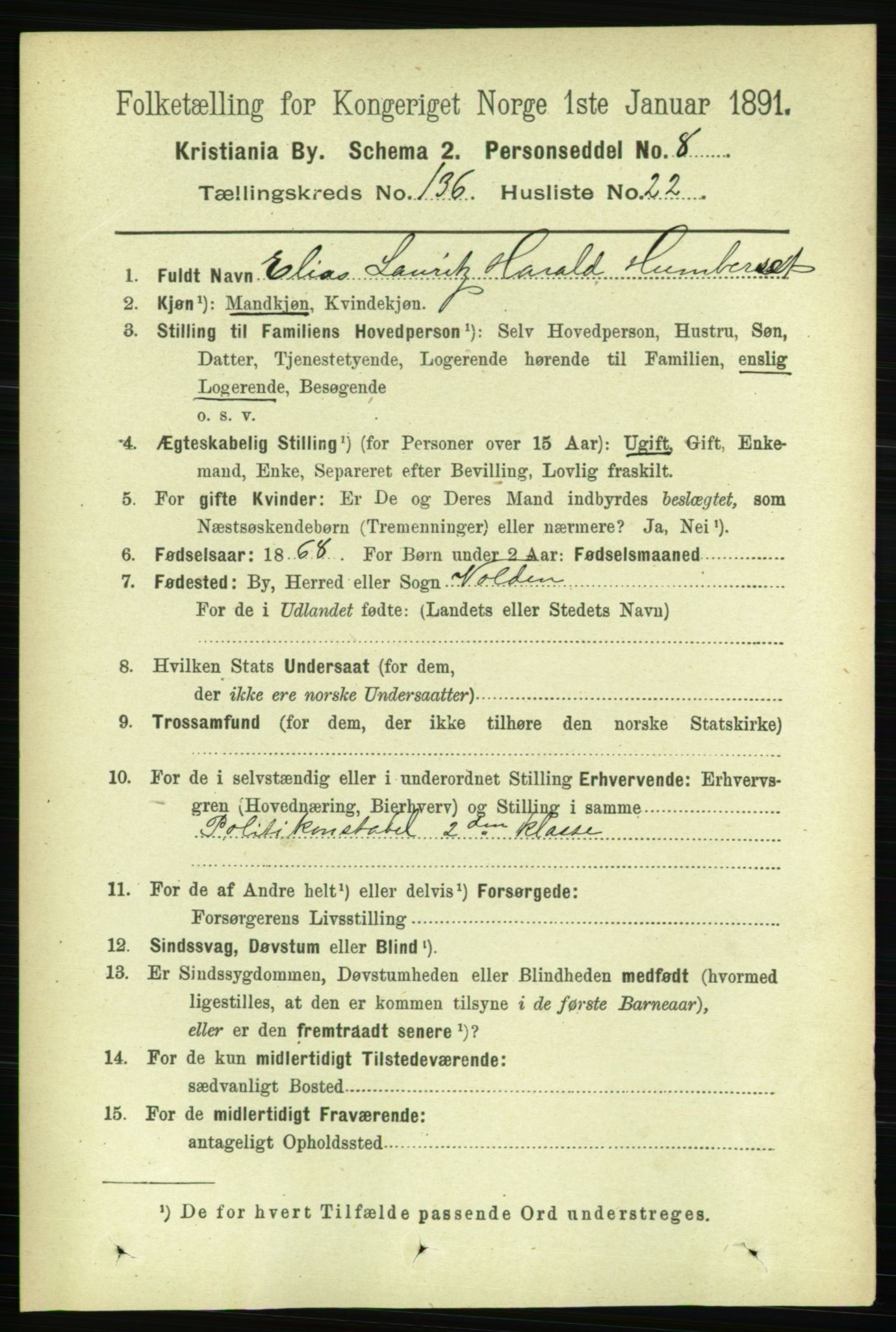 RA, 1891 census for 0301 Kristiania, 1891, p. 75829