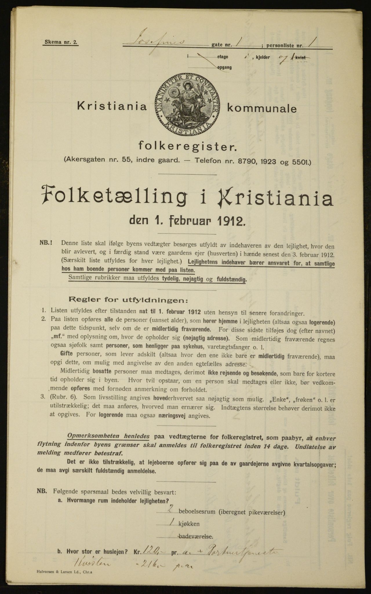 OBA, Municipal Census 1912 for Kristiania, 1912, p. 47638