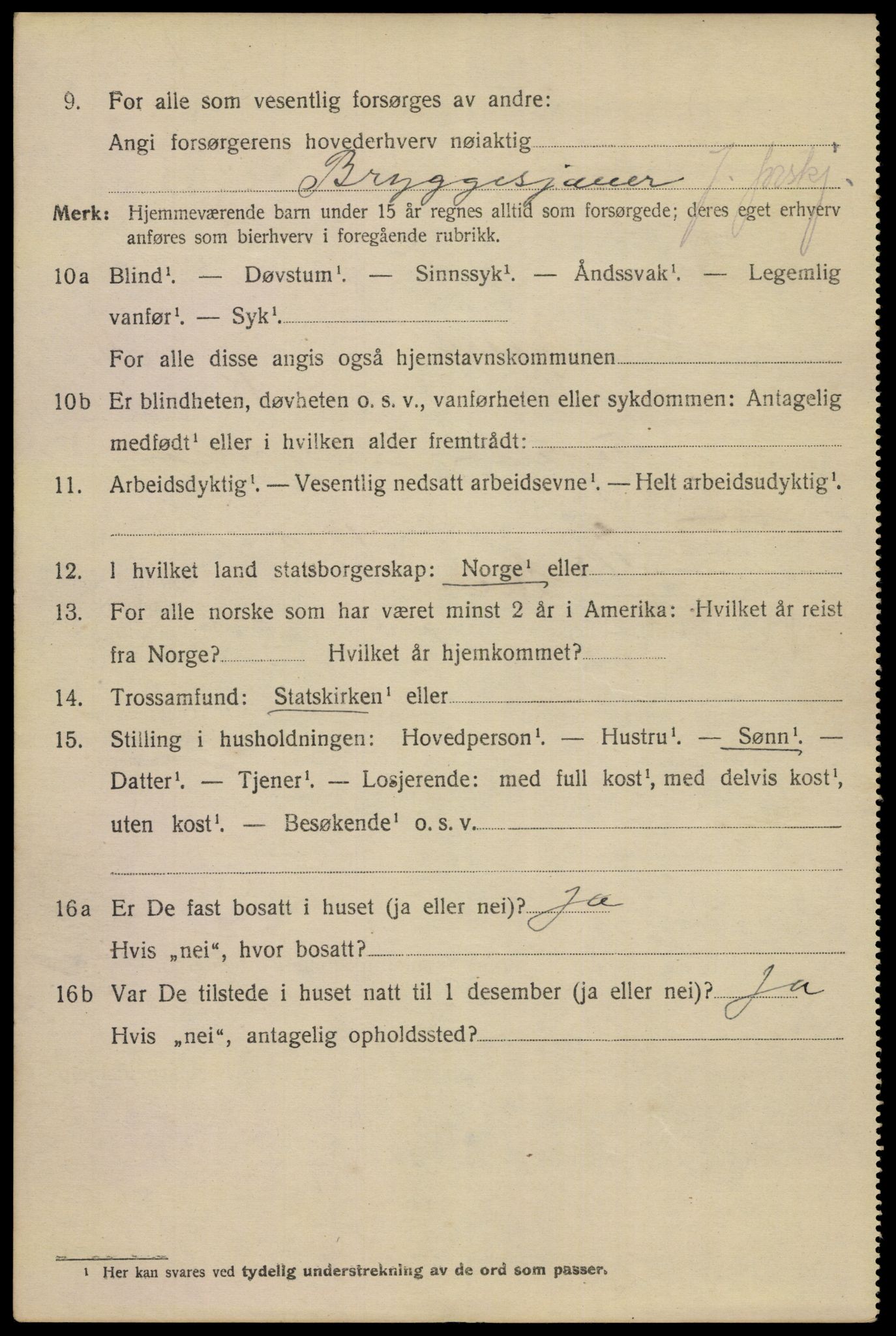 SAKO, 1920 census for Skien, 1920, p. 36469