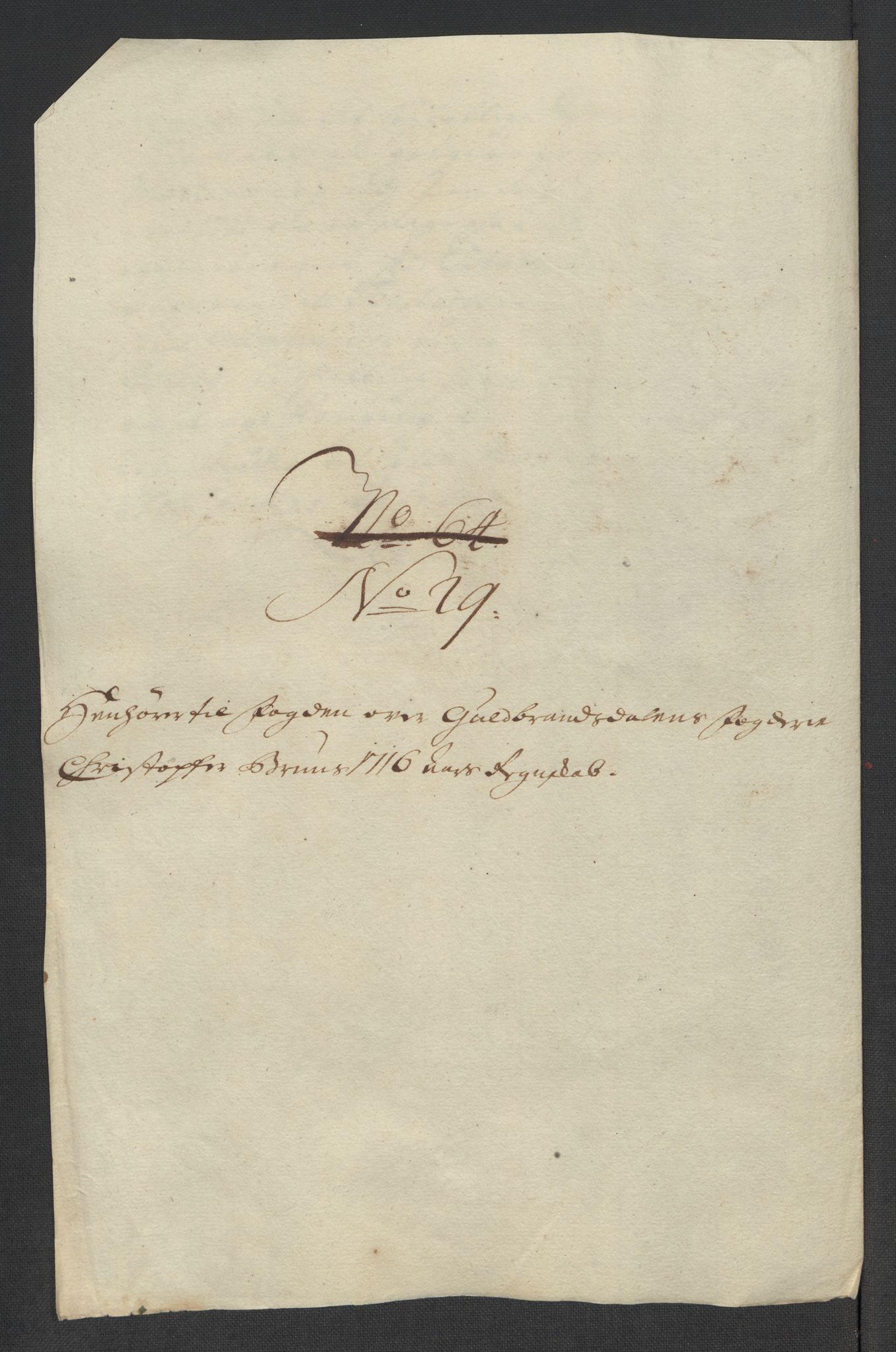 Rentekammeret inntil 1814, Reviderte regnskaper, Fogderegnskap, AV/RA-EA-4092/R17/L1186: Fogderegnskap Gudbrandsdal, 1716, p. 282