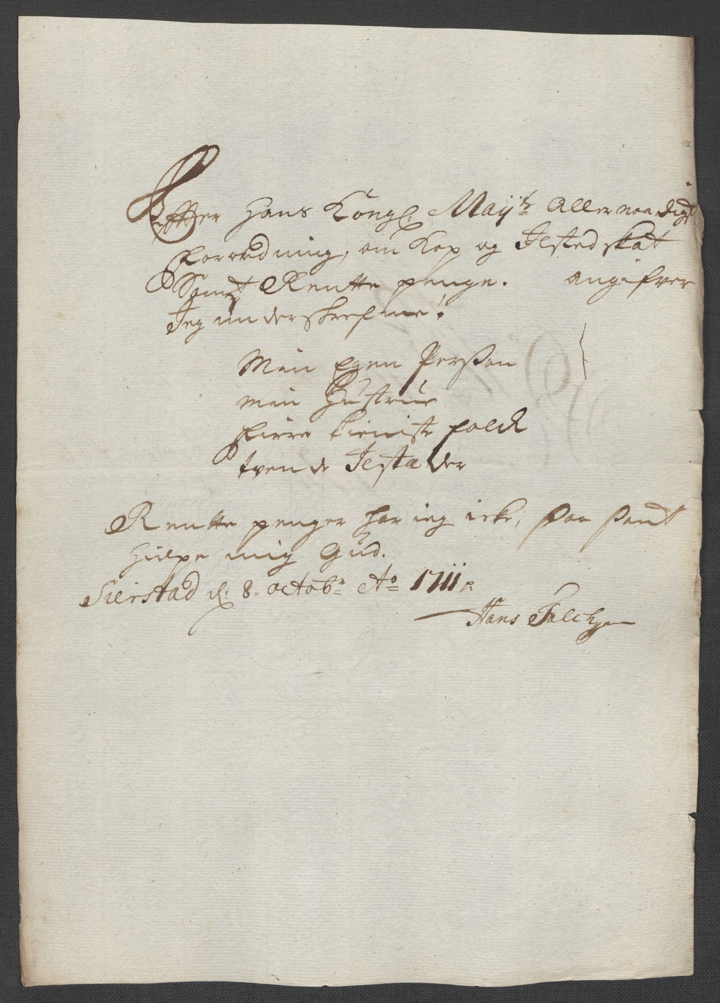 Rentekammeret inntil 1814, Reviderte regnskaper, Fogderegnskap, AV/RA-EA-4092/R64/L4432: Fogderegnskap Namdal, 1711, p. 147