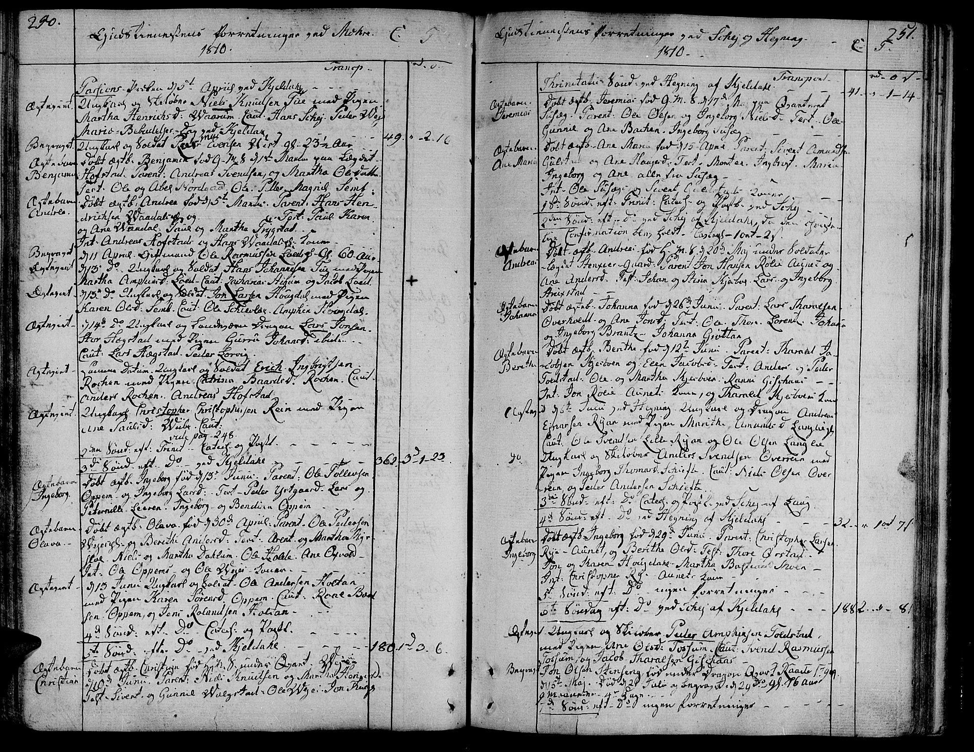 Ministerialprotokoller, klokkerbøker og fødselsregistre - Nord-Trøndelag, SAT/A-1458/735/L0332: Parish register (official) no. 735A03, 1795-1816, p. 250-251