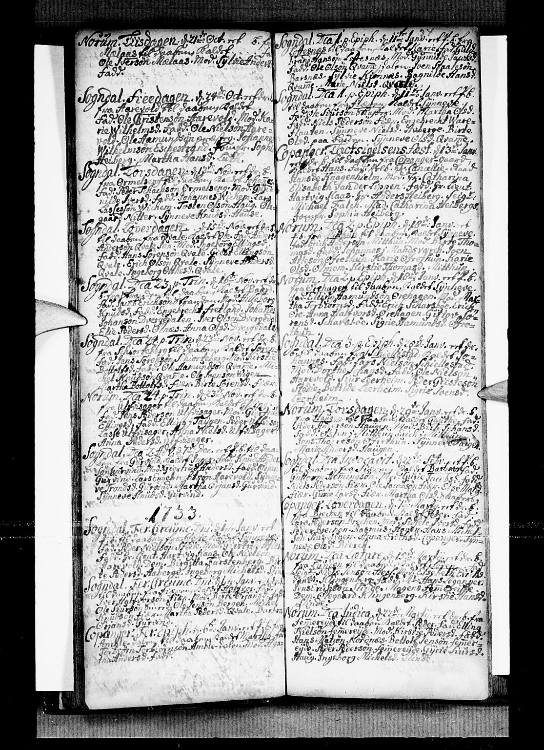 Sogndal sokneprestembete, AV/SAB-A-81301/H/Haa/Haaa/L0002: Parish register (official) no. A 2, 1725-1741, p. 34