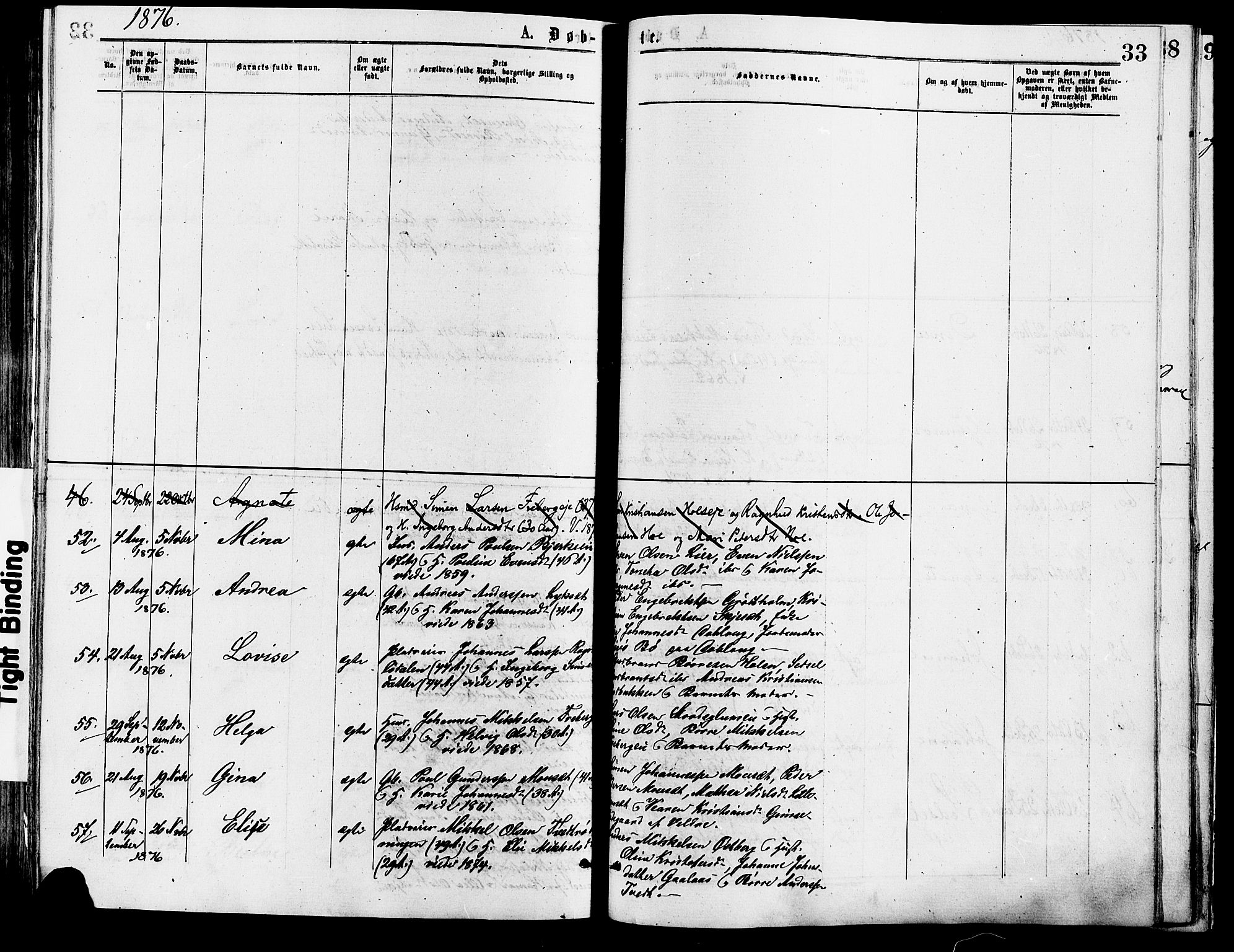 Vang prestekontor, Hedmark, AV/SAH-PREST-008/H/Ha/Haa/L0013: Parish register (official) no. 13, 1855-1879, p. 33