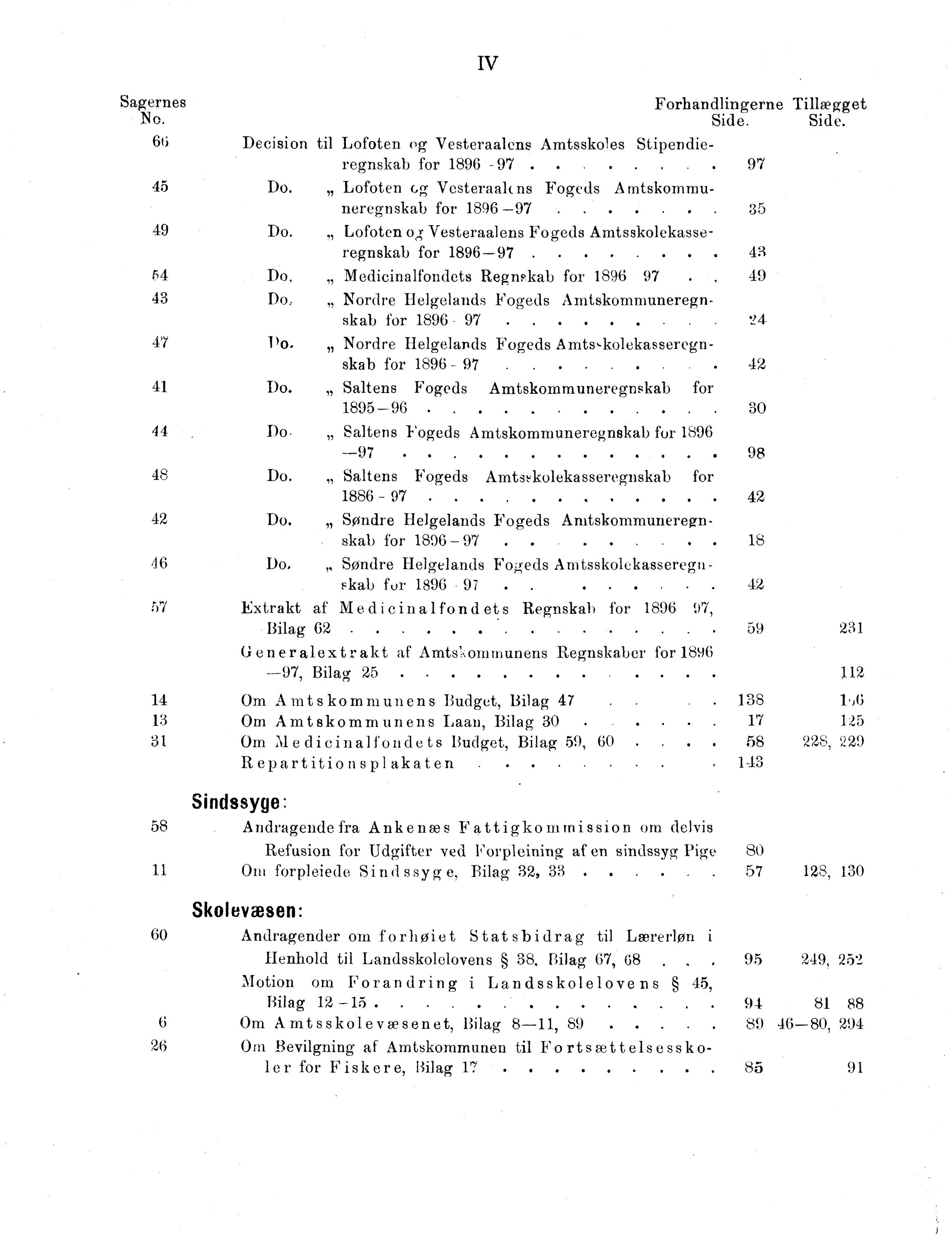 Nordland Fylkeskommune. Fylkestinget, AIN/NFK-17/176/A/Ac/L0021: Fylkestingsforhandlinger 1898, 1898