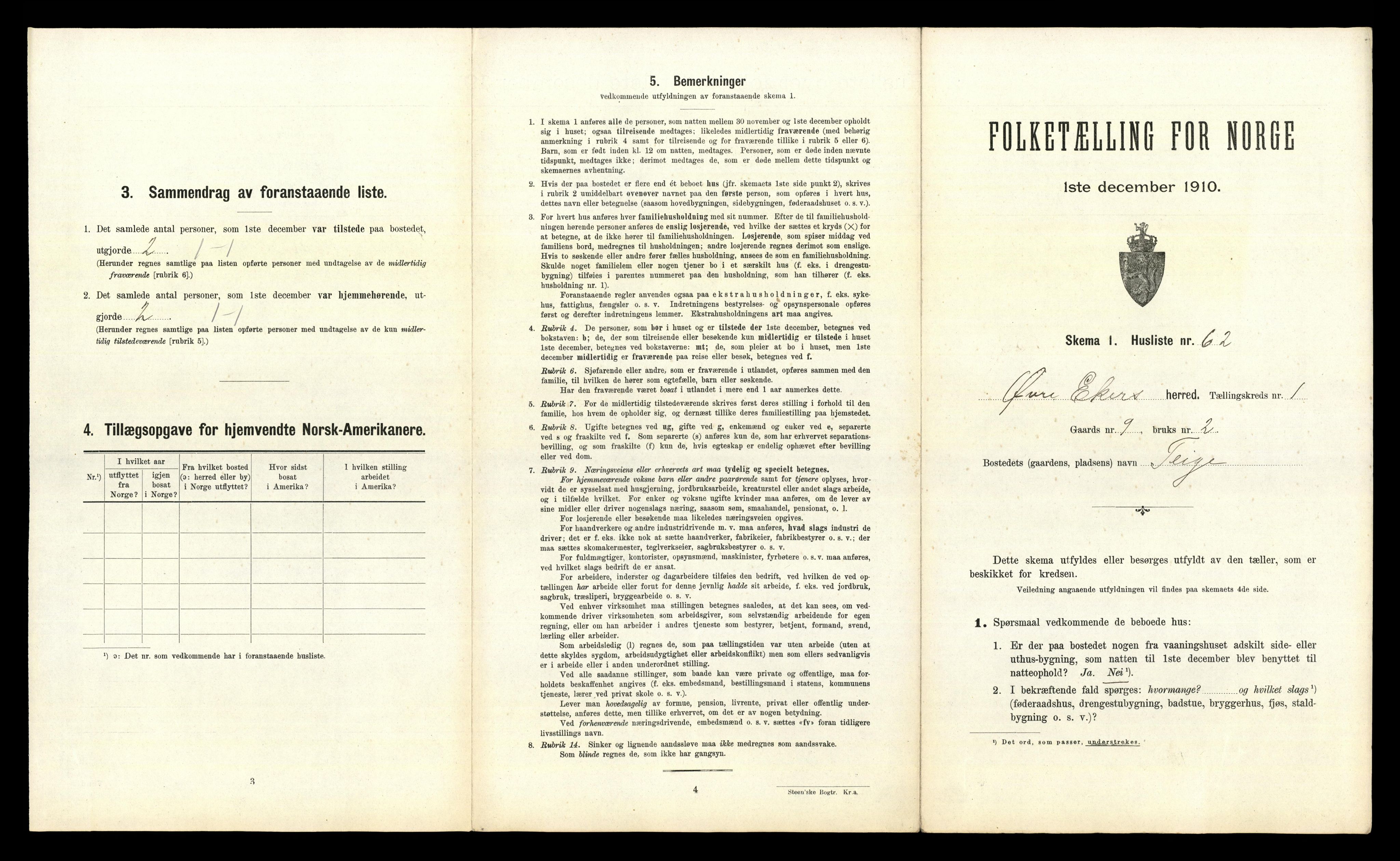 RA, 1910 census for Øvre Eiker, 1910, p. 213