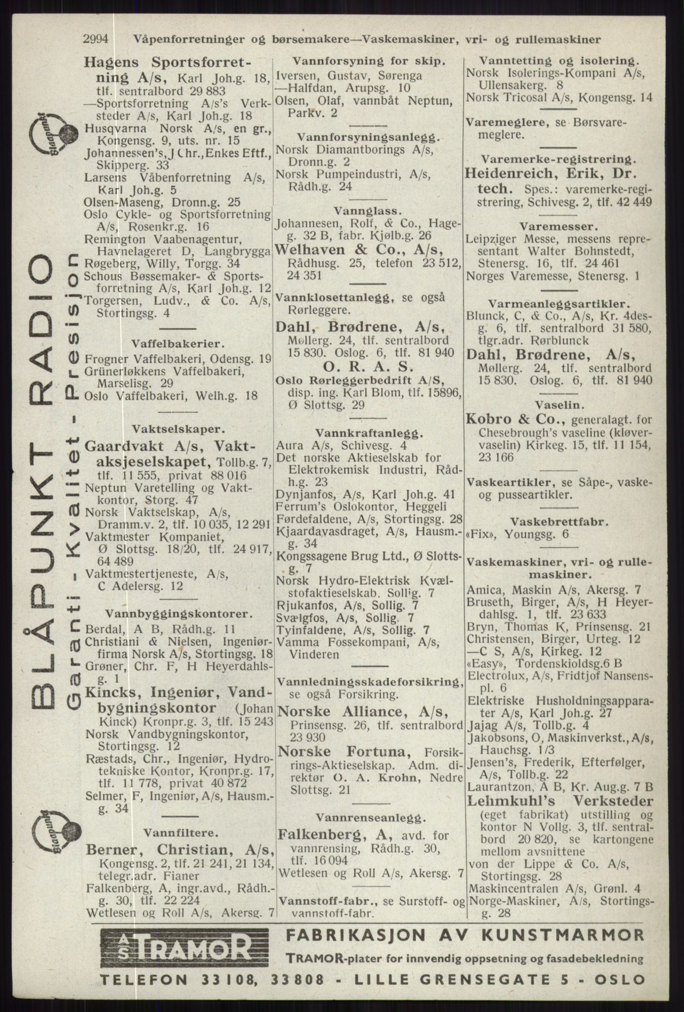 Kristiania/Oslo adressebok, PUBL/-, 1941, p. 2994