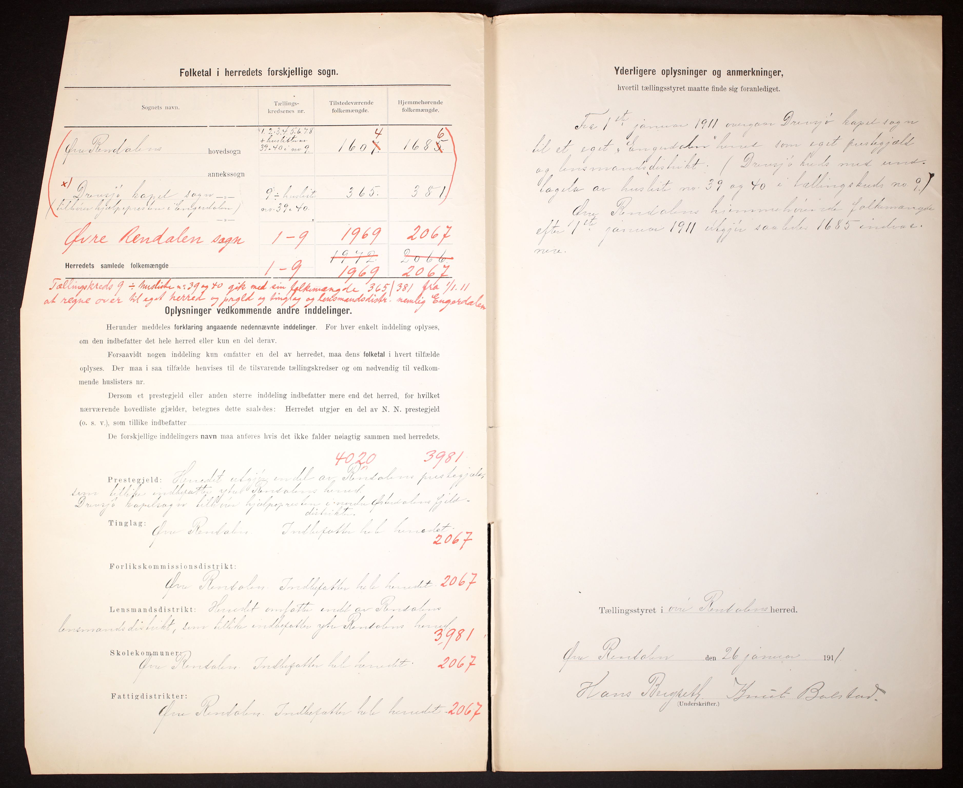 RA, 1910 census for Øvre Rendal, 1910, p. 3