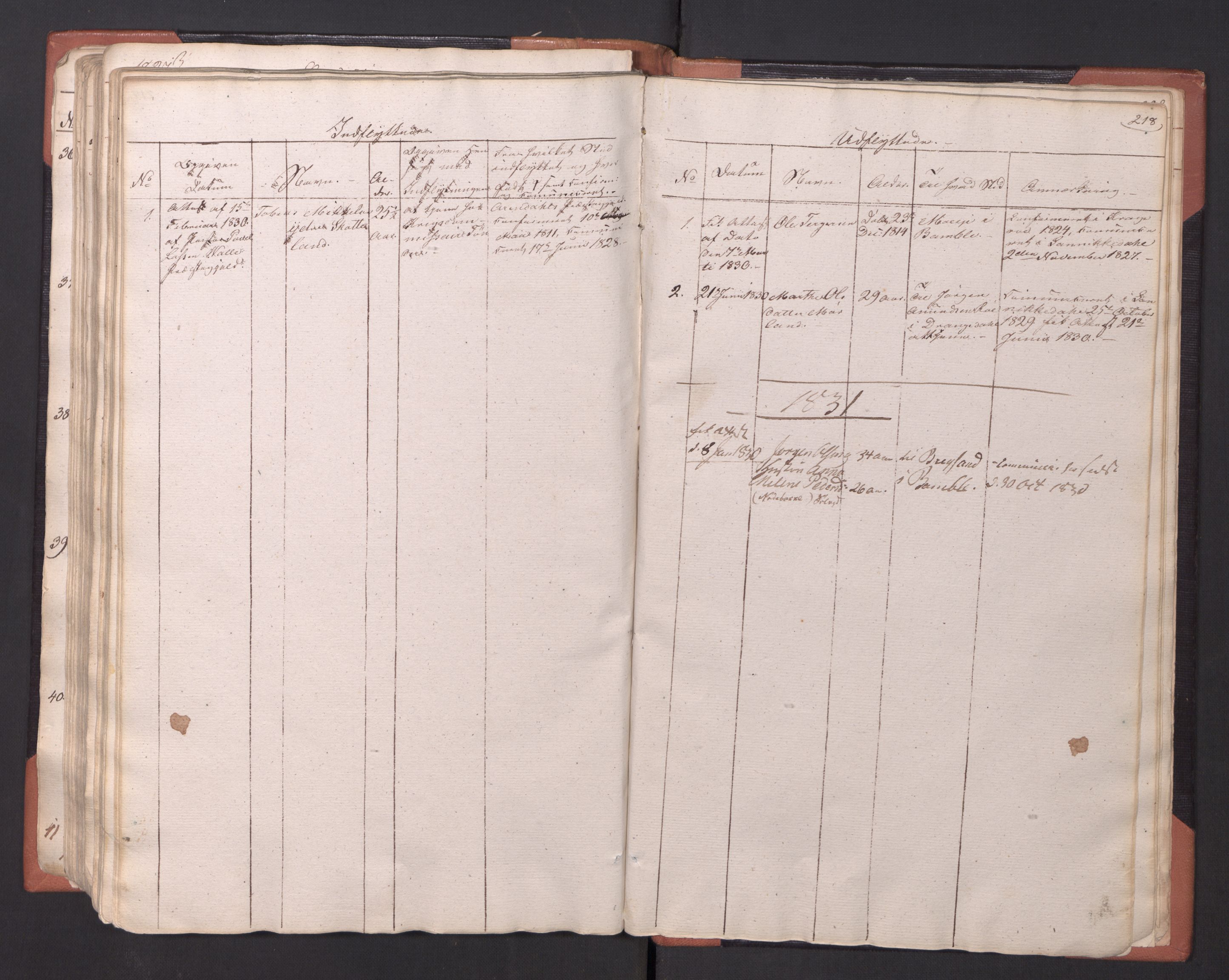 Sannidal kirkebøker, SAKO/A-296/F/Fa/L0005: Parish register (official) no. 5, 1823-1830