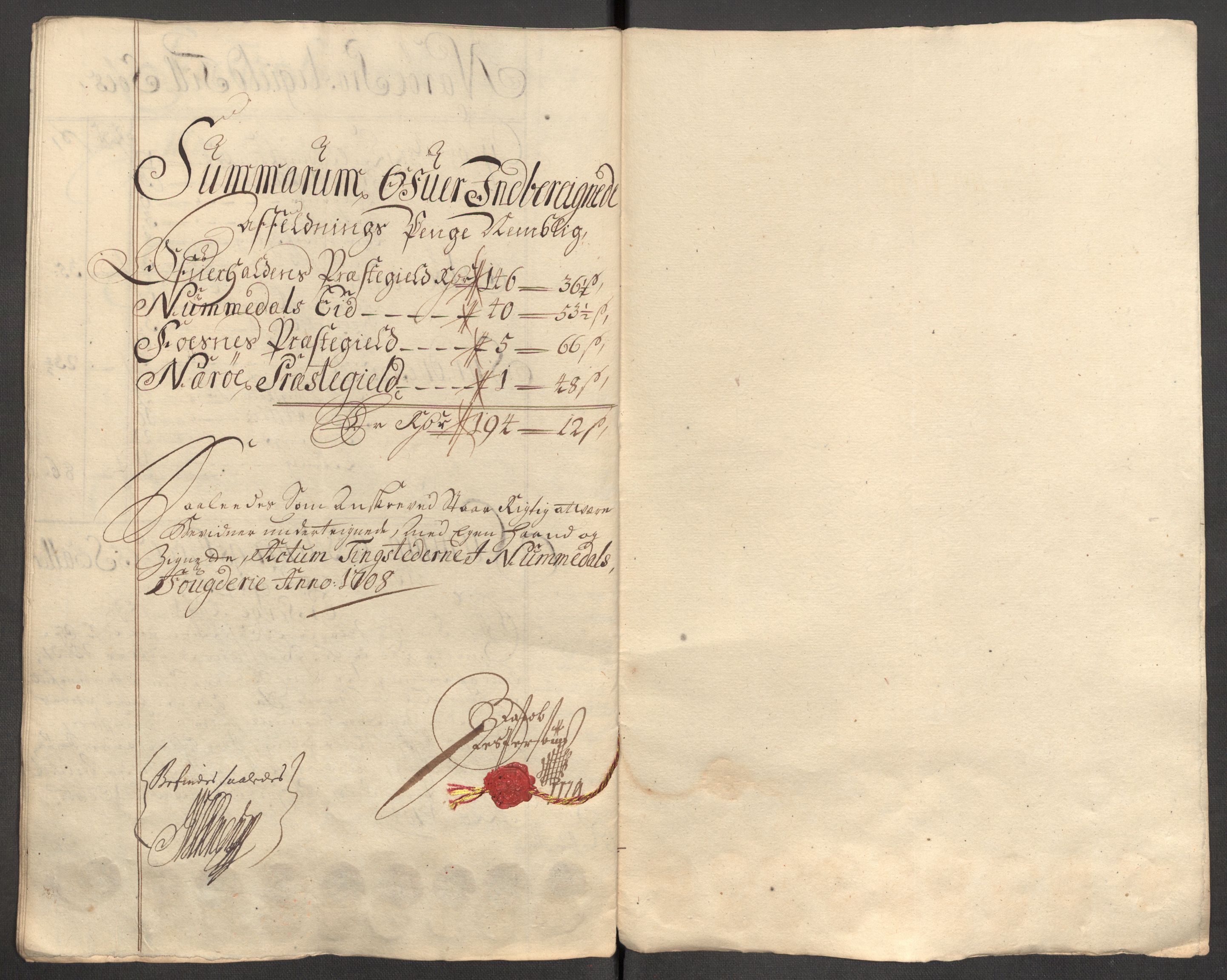 Rentekammeret inntil 1814, Reviderte regnskaper, Fogderegnskap, AV/RA-EA-4092/R64/L4430: Fogderegnskap Namdal, 1707-1708, p. 420