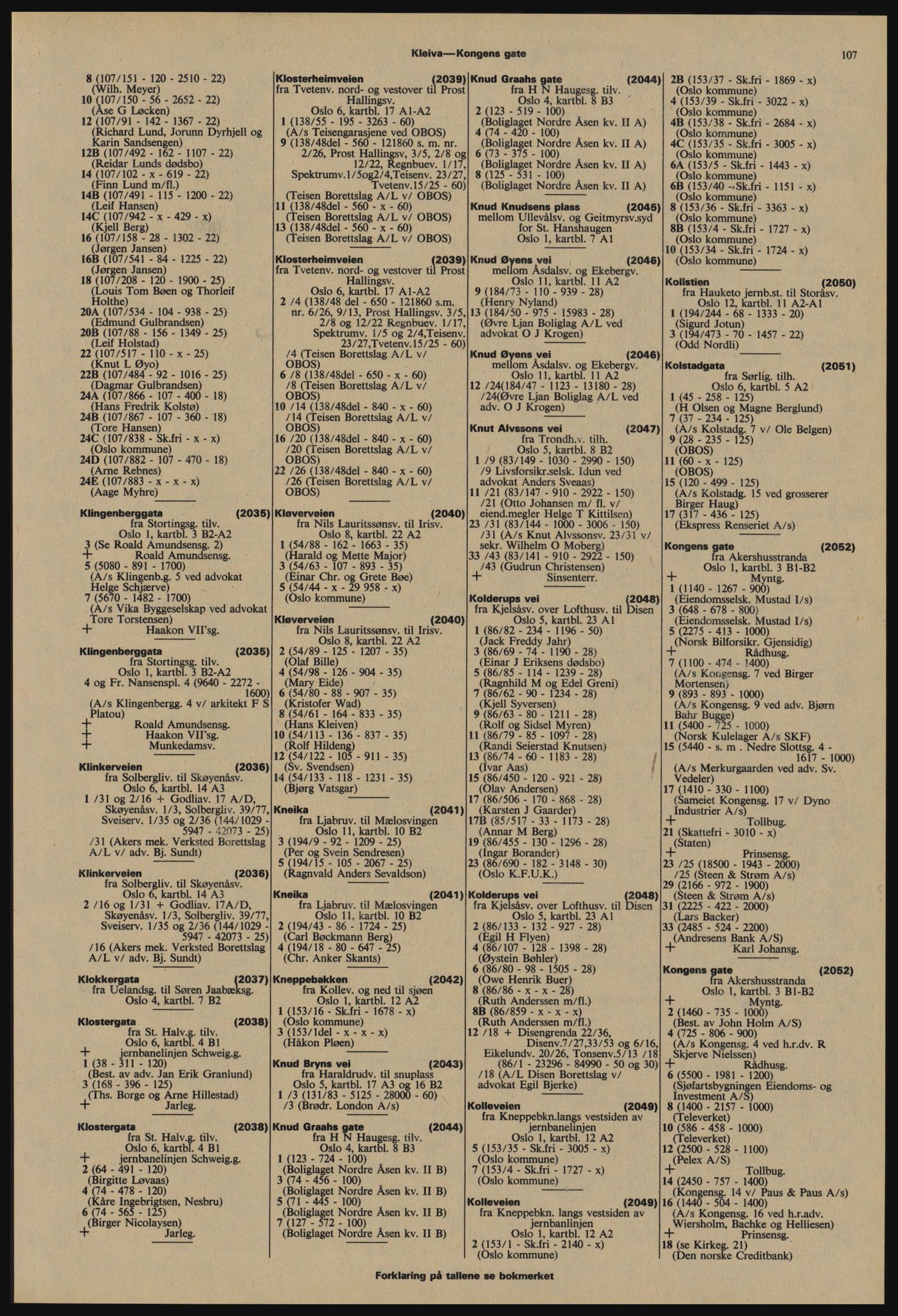 Kristiania/Oslo adressebok, PUBL/-, 1977-1978, p. 107