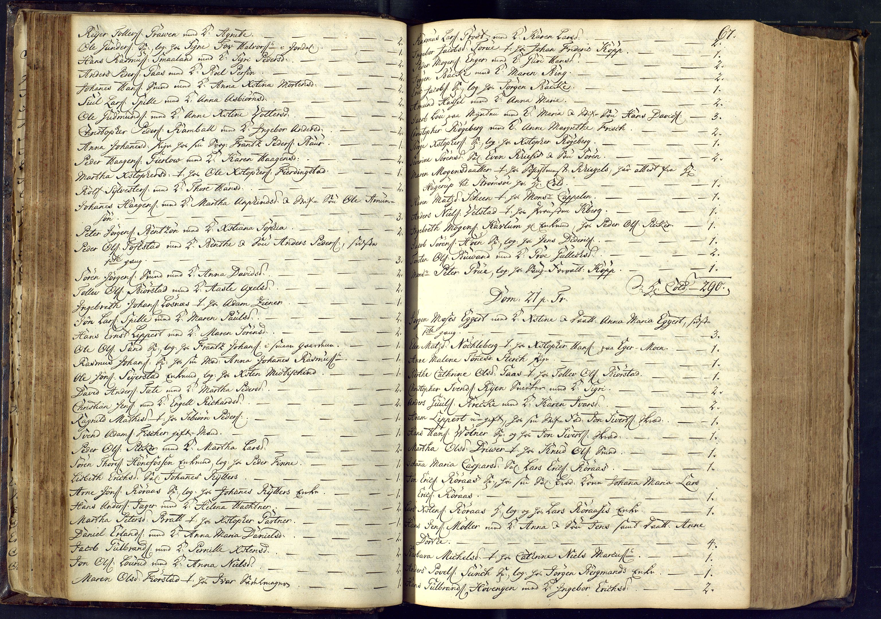 Kongsberg kirkebøker, AV/SAKO-A-22/M/Ma/L0003: Communicants register no. 3, 1745-1750, p. 67