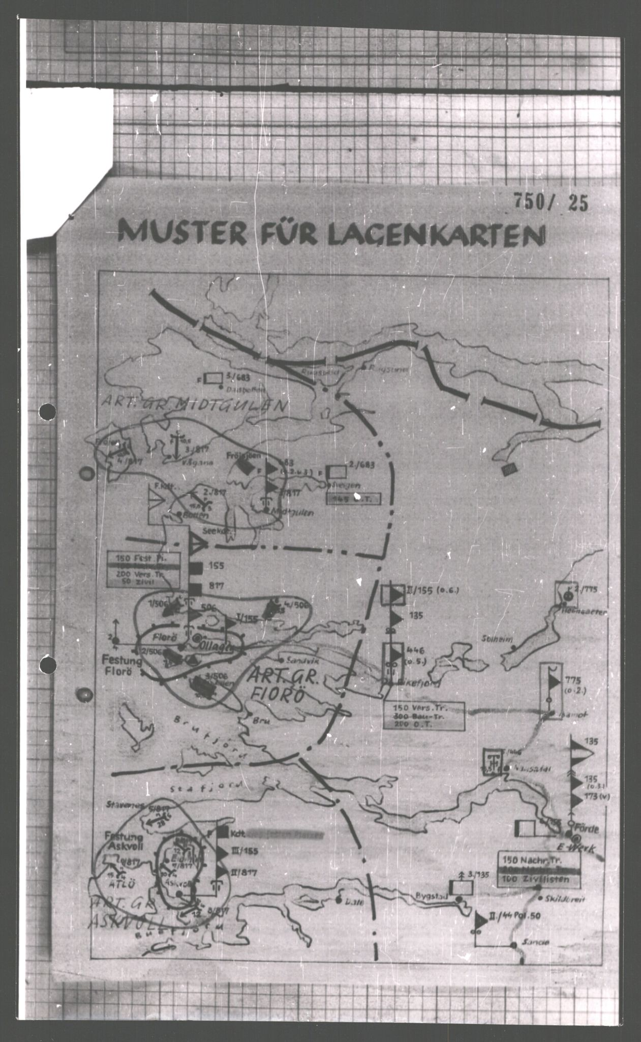 Forsvarets Overkommando. 2 kontor. Arkiv 11.4. Spredte tyske arkivsaker, AV/RA-RAFA-7031/D/Dar/Dara/L0008: Krigsdagbøker for 20. Gebirgs-Armee-Oberkommando (AOK 20), 1945, p. 48