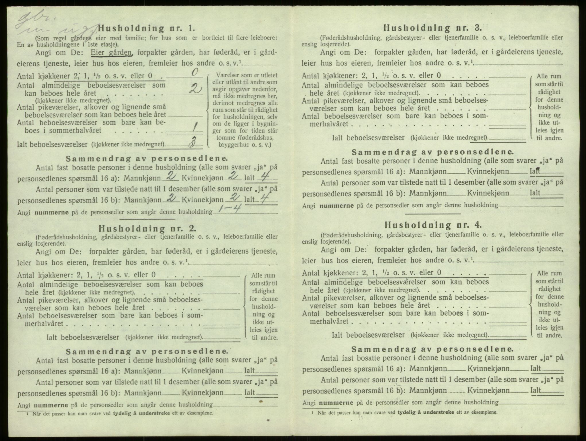 SAB, 1920 census for Davik, 1920, p. 202