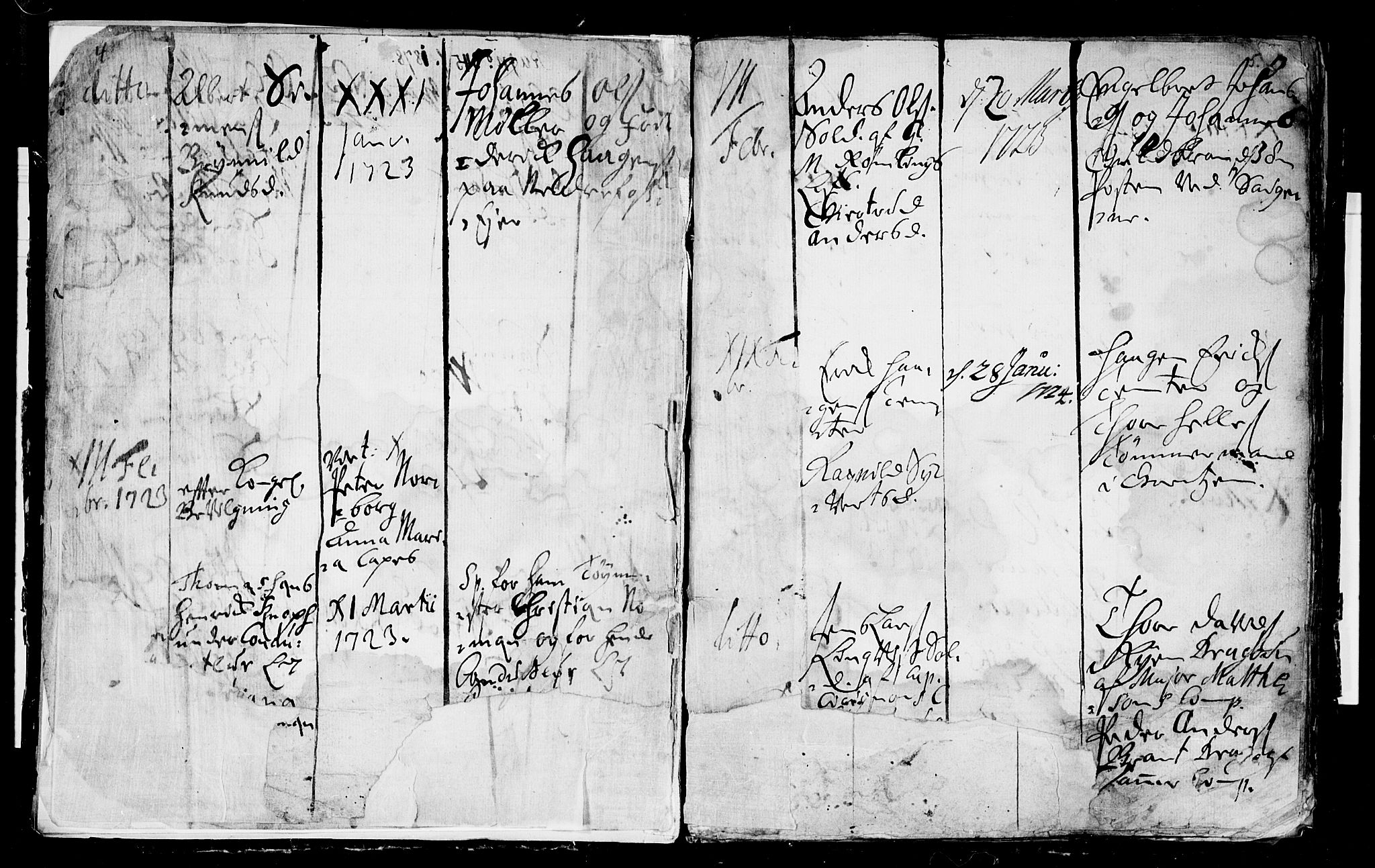 Aker prestekontor kirkebøker, AV/SAO-A-10861/F/L0003: Parish register (official) no. 3, 1723-1731, p. 4-5