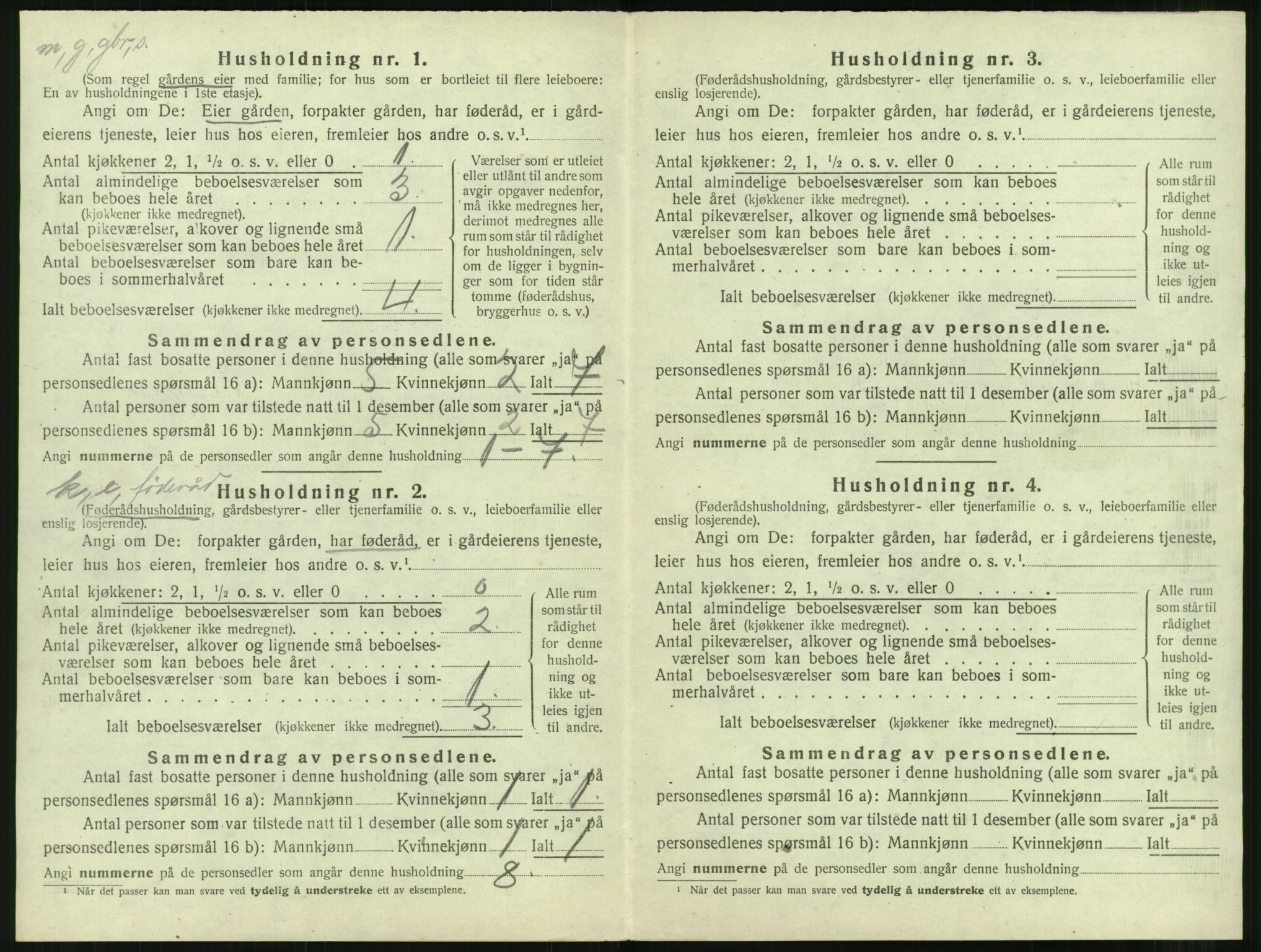 SAT, 1920 census for Aukra, 1920, p. 650