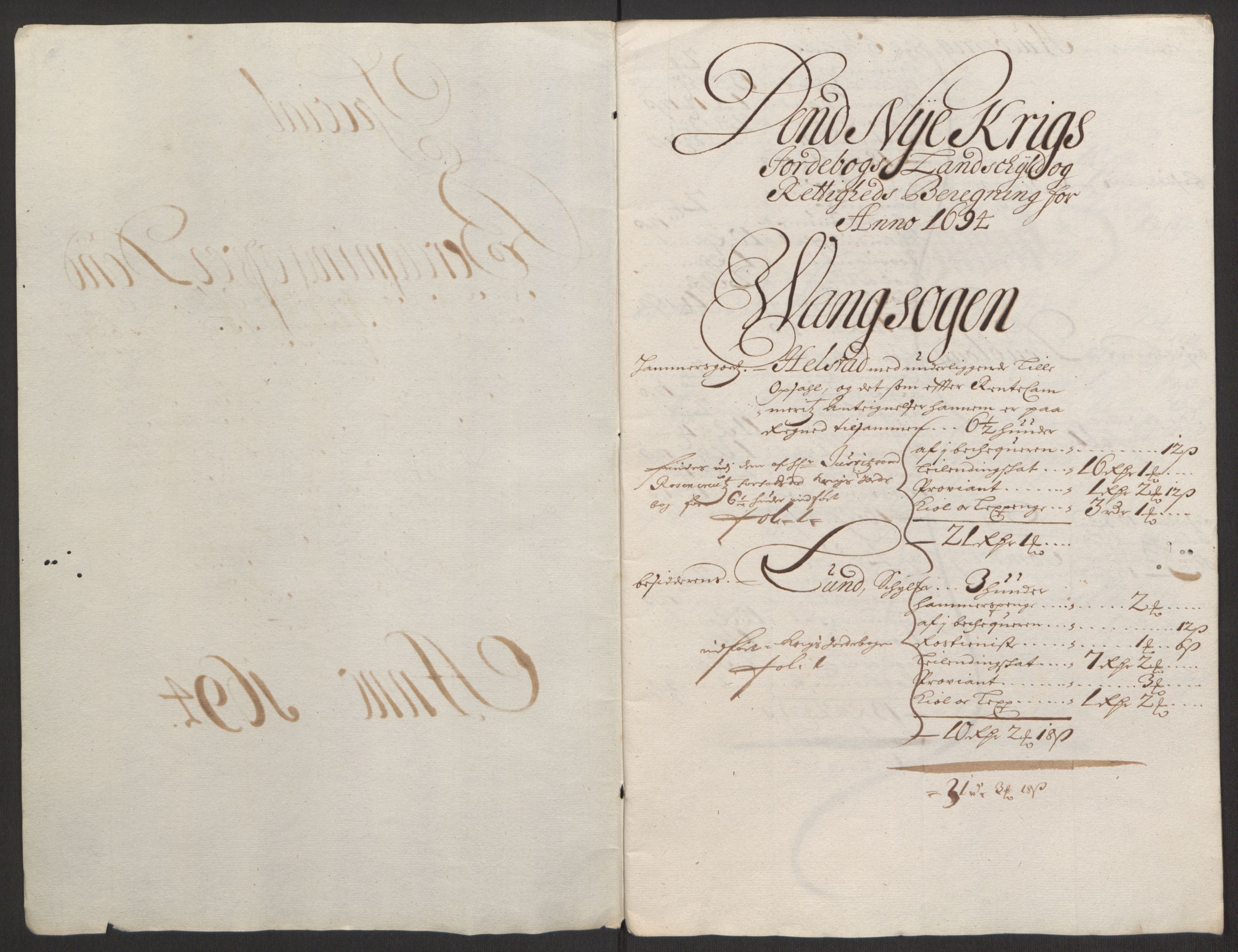 Rentekammeret inntil 1814, Reviderte regnskaper, Fogderegnskap, RA/EA-4092/R16/L1035: Fogderegnskap Hedmark, 1694, p. 113