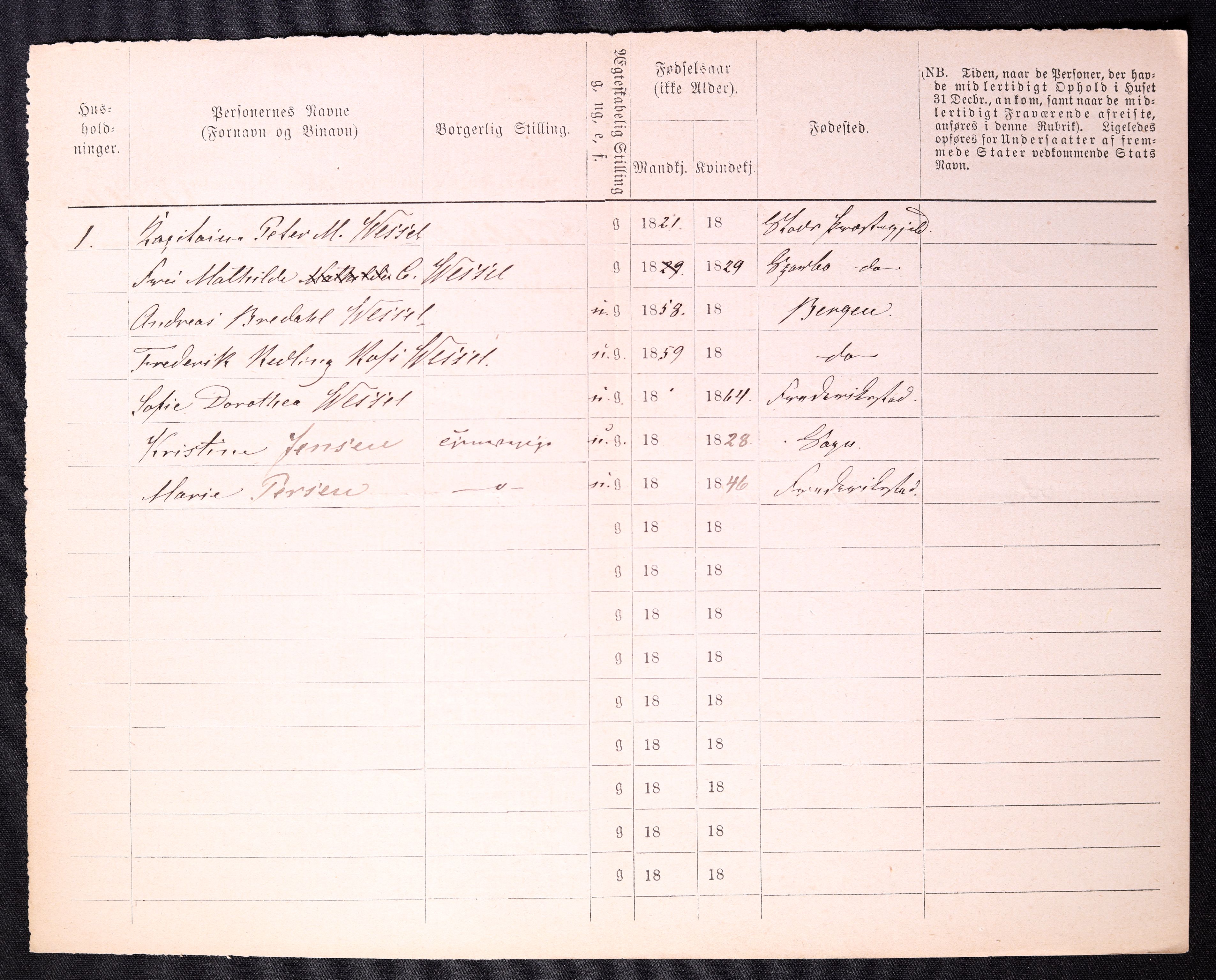 RA, 1870 census for 0103 Fredrikstad, 1870, p. 224